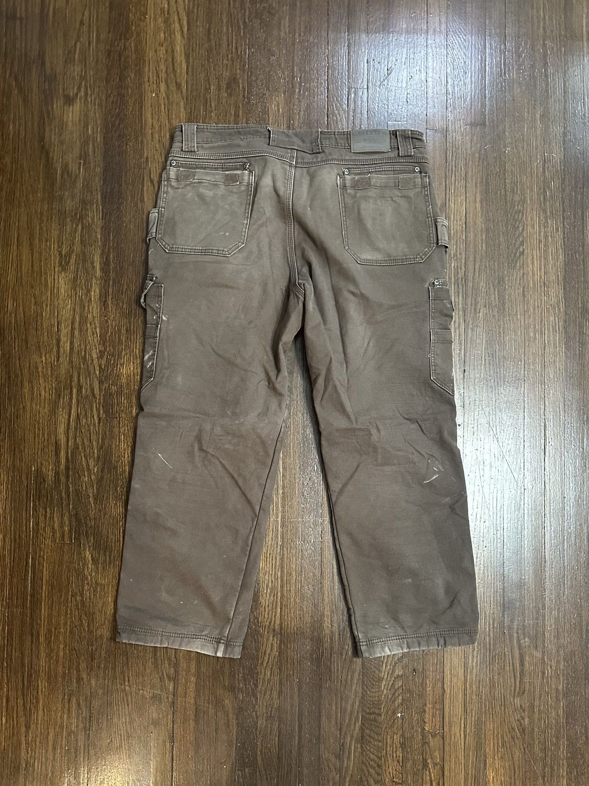 Vintage Smith Workwear Brown distressed heavyweight cargo pants Size US 40 / EU 56 - 3 Thumbnail