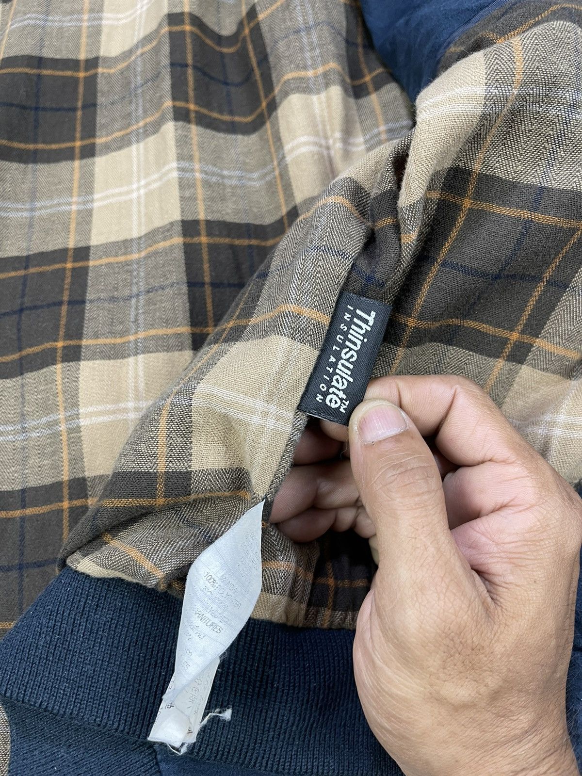 L.L. Bean LL Bean Navy Swing Top Checked Lining Thinsulate Bomber Size US S / EU 44-46 / 1 - 13 Thumbnail