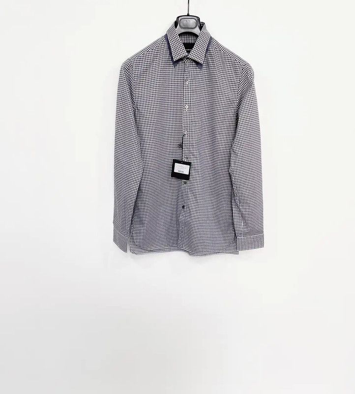 Lanvin Lanvin Gray Cotton Long Sleeve Shirt 0089 Size US S / EU 44-46 / 1 - 1 Thumbnail