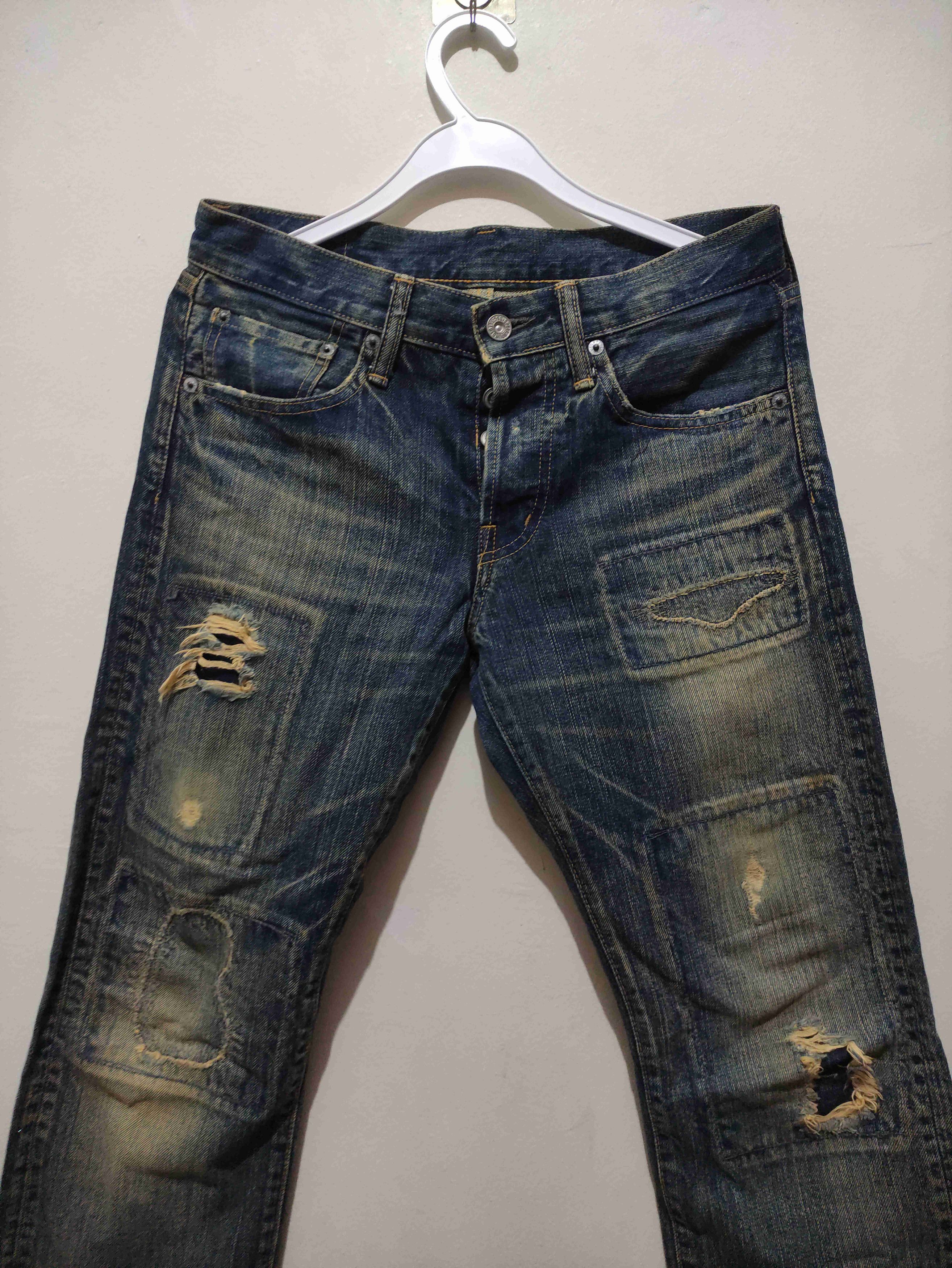 Spellbound Japanese Archive SPELLBOUND distressed grunge denim Size US 29 - 6 Thumbnail