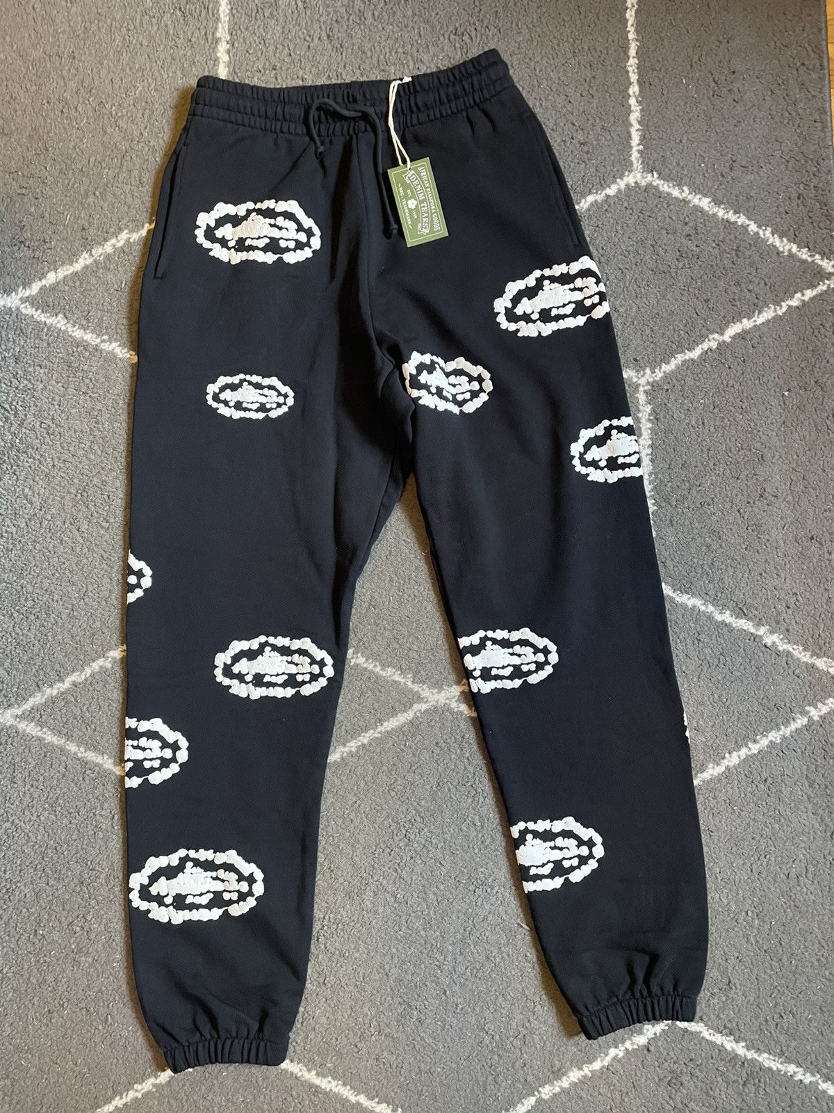 Corteiz CORTEIZ VVS VELOUR BOTTOMS [TRIPLE BLACK] | Grailed