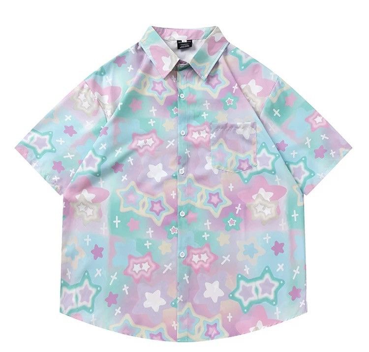 Other Graffiti Button Up Short Sleeve Shirt Size US M / EU 48-50 / 2 - 1 Thumbnail