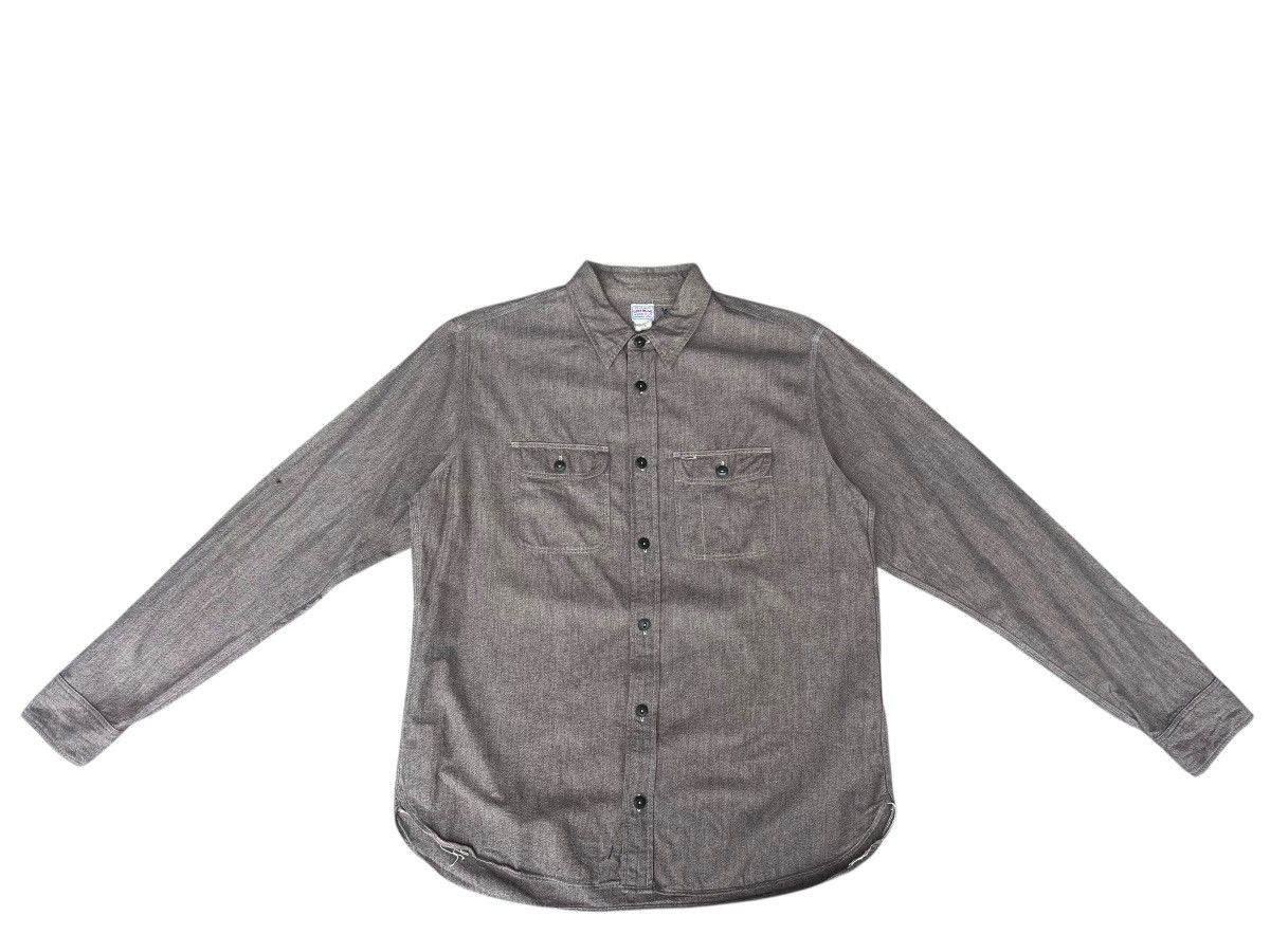 Freewheelers Super Big-Cat Workers Japan Salt & Pepper Work Shirt Size US L / EU 52-54 / 3 - 5 Thumbnail