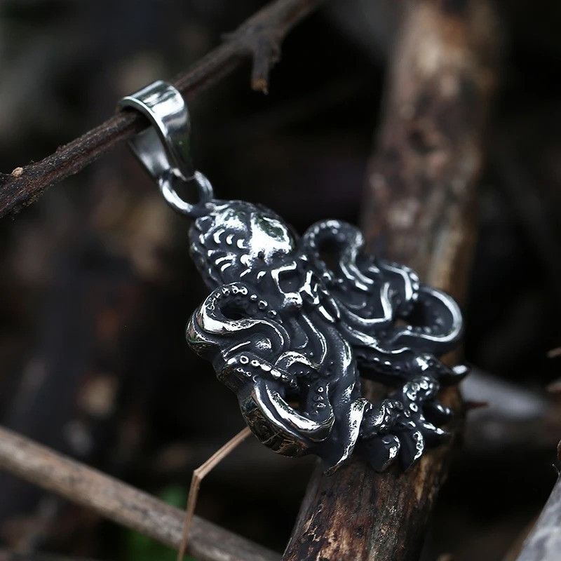Japanese Brand × Jewelry Octopus Skull Pendant Necklace 2025 Size ONE SIZE - 4 Thumbnail