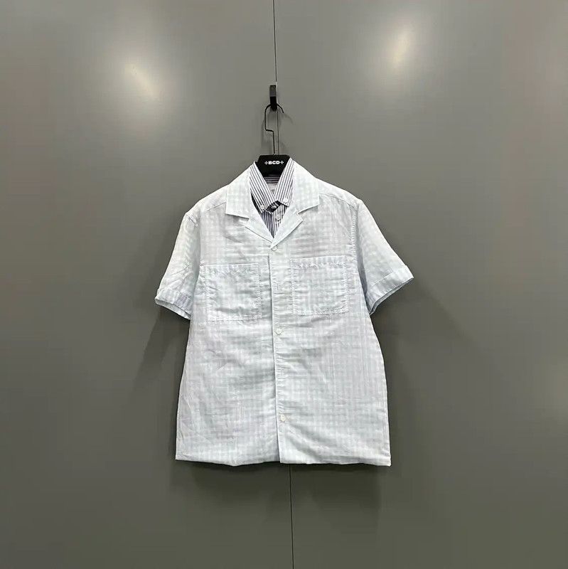 Burberry Burberry Blue Summer Cotton Stripe Shirt Size ONE SIZE - 1 Thumbnail