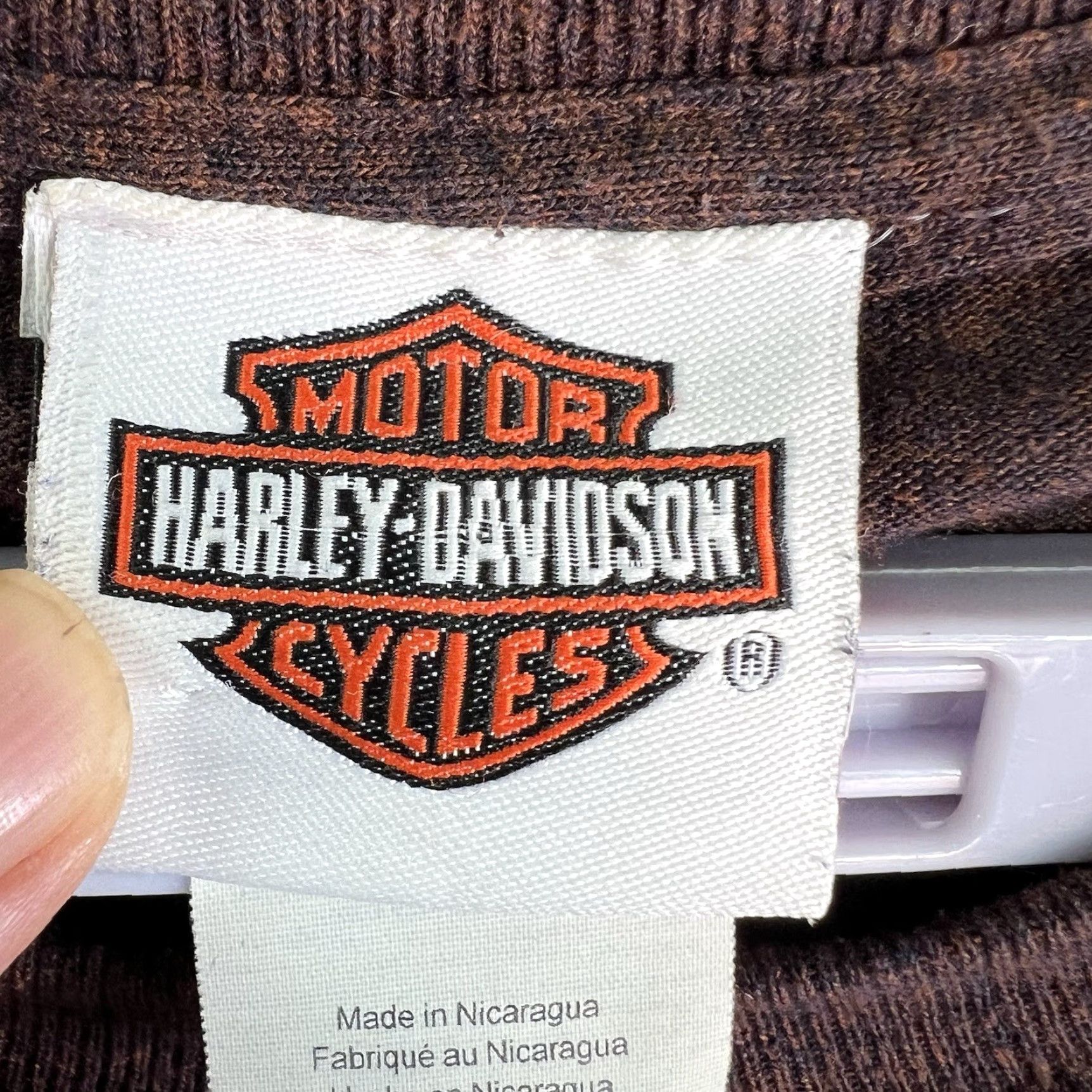 Harley Davidson Harley-Davidson Shirt Men's 2XL Maroon Short Sleeve Graphic Print Raging Bull T-Shirt Size US XXL / EU 58 / 5 - 4 Thumbnail