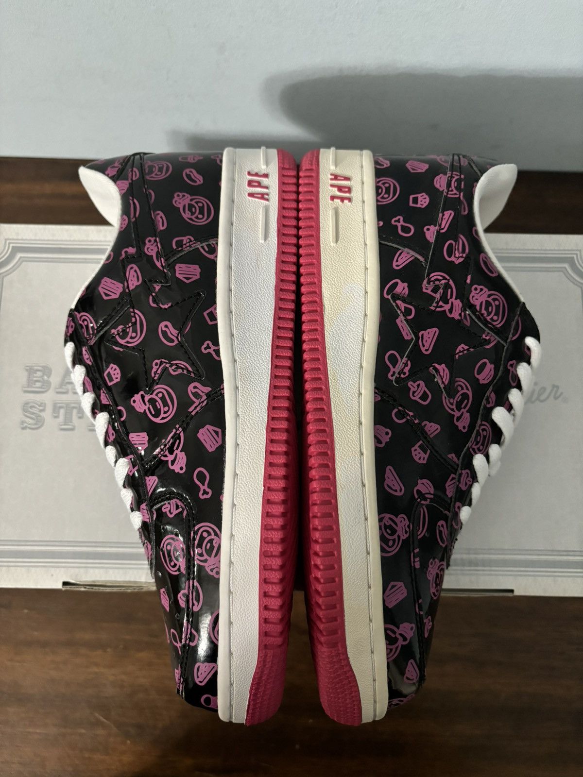 Bape A Bathing Ape Bape Sta Milo Junk Food Pink Size US 7.5 / EU 40-41 - 4 Thumbnail