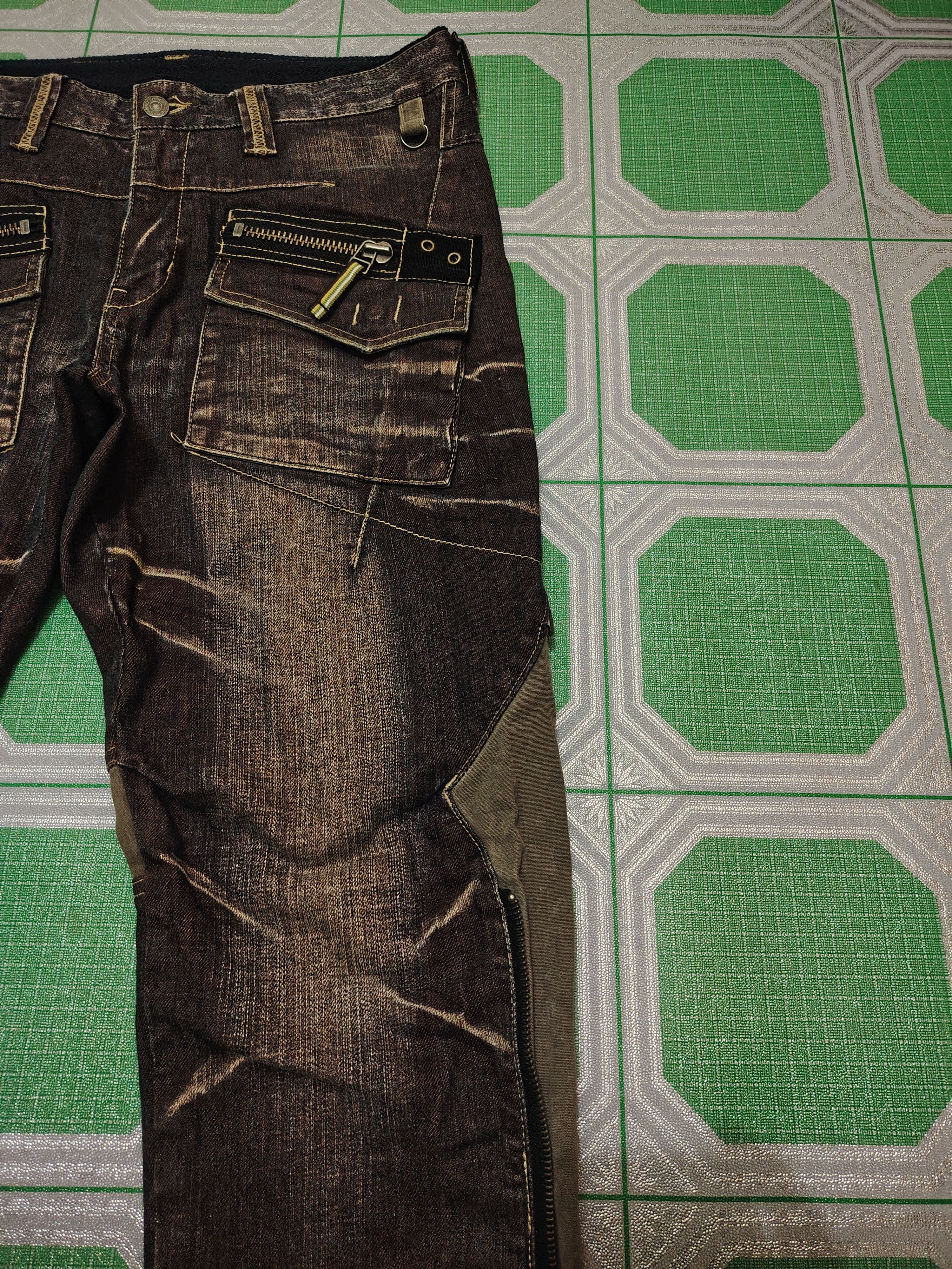 PPFM Japanese PPFM multi zipper bondage tactical jeans Size US 32 / EU 48 - 8 Thumbnail