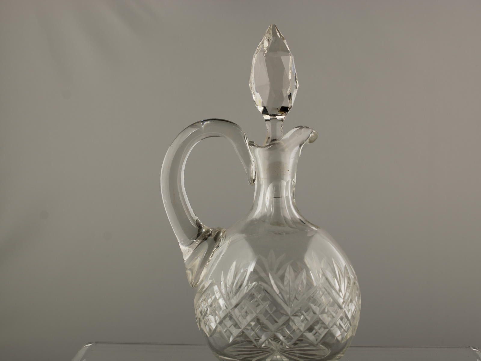 Unknown London Vintage Cut Crystal Glass Small Decanter Stopper 17.5 cm Size ONE SIZE - 1 Thumbnail