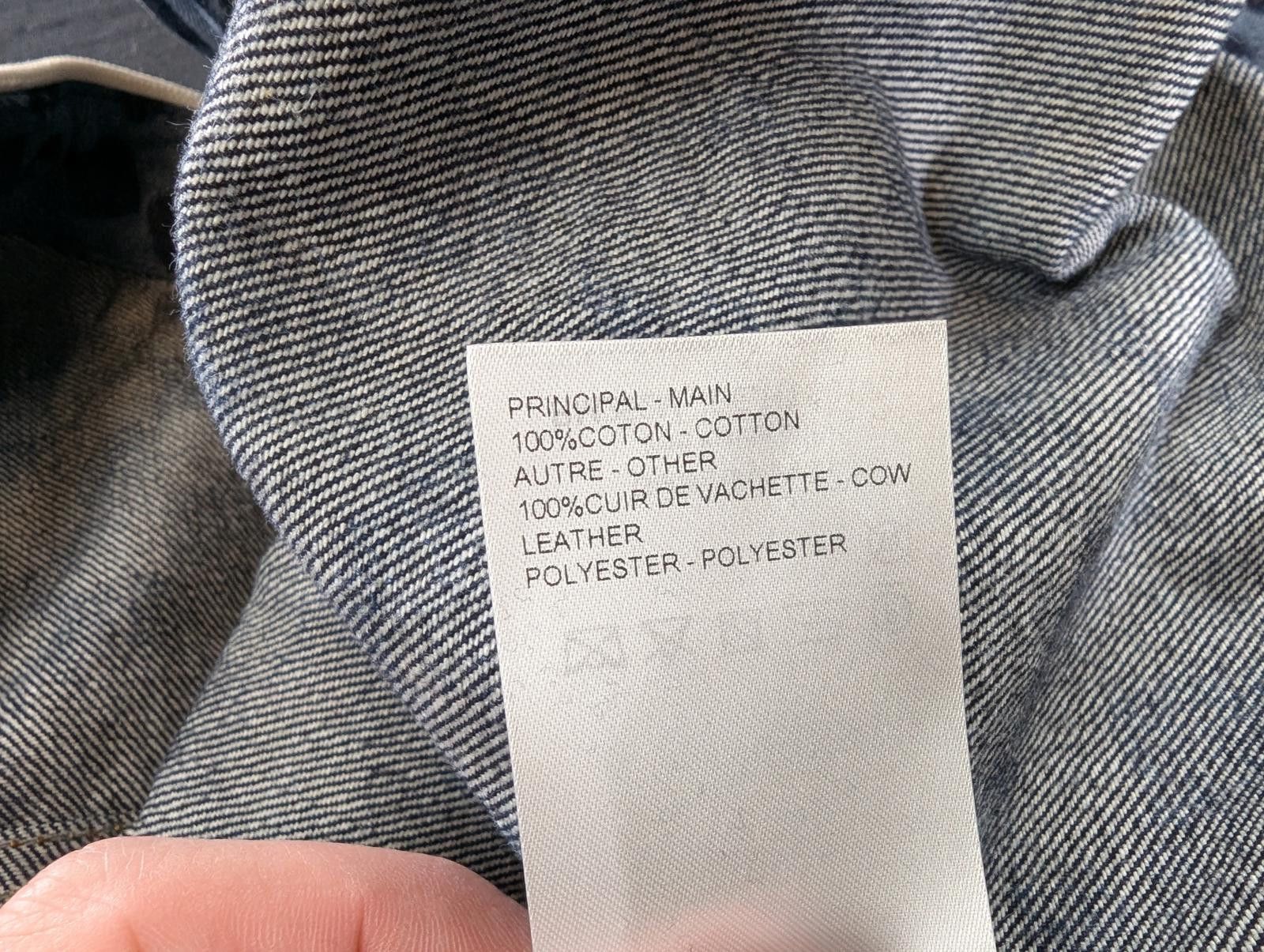 Louis Vuitton Louis Vuitton Damier Denim Baseball Shirt in Blue Size US XL / EU 56 / 4 - 4 Thumbnail