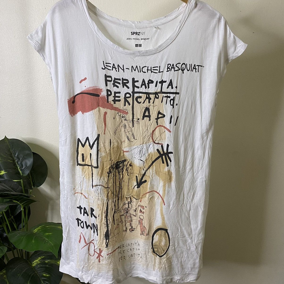 Jean-Michel Basquiat JMB x SPRZNY Art Women T Shirt Size M / US 6-8 / IT 42-44 - 2 Thumbnail