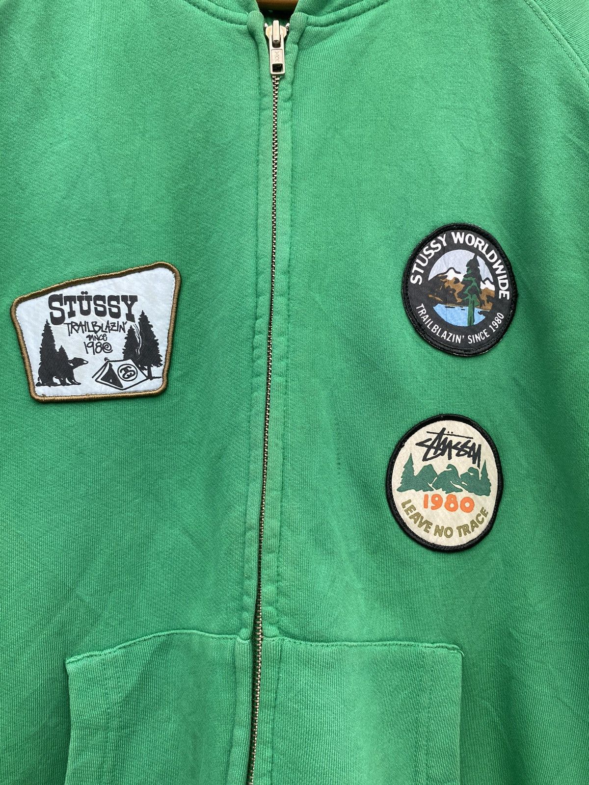 Stussy Vintage Stussy Patch Thermal Zipp Hoodie Size US M / EU 48-50 / 2 - 4 Thumbnail