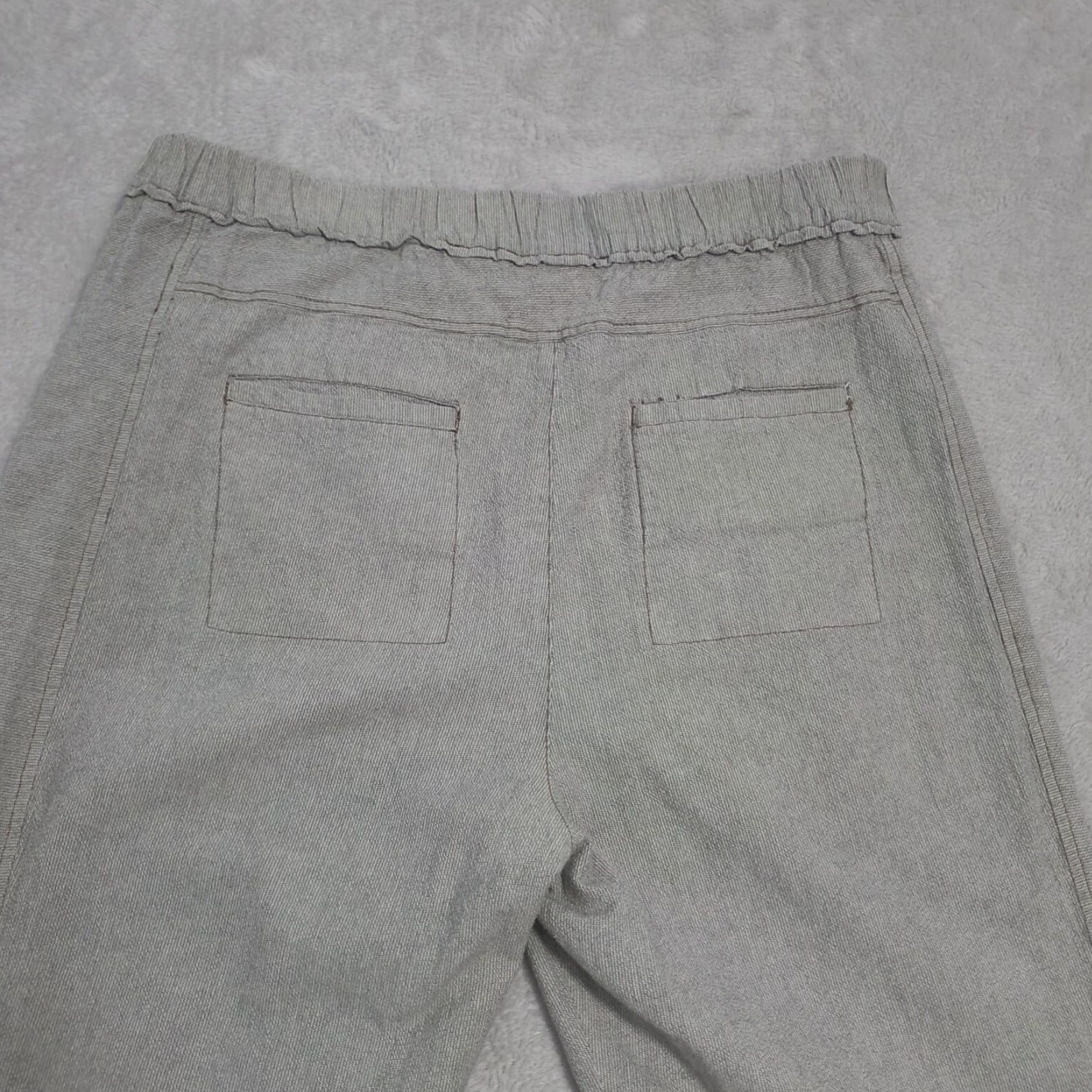 Anthropologie Anthropologie Womens Pants S Gray Pull On Ankle Crop High Waist Cotton Size 28" / US 6 / IT 42 - 5 Thumbnail