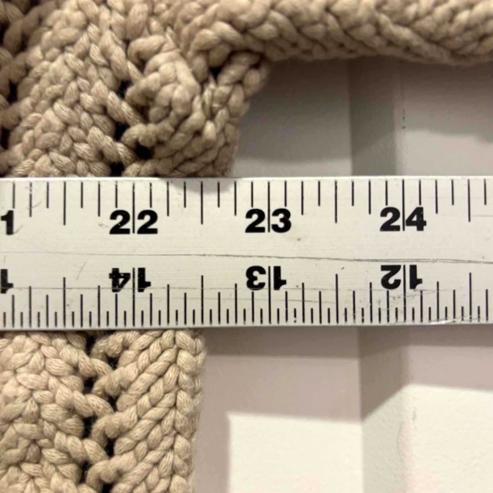 Vintage Haven Well Within Cardigan Sweater V-Neck Beige Open-Knit Pointelle Womens L Cardigan Size L / US 10 / IT 46 - 4 Thumbnail