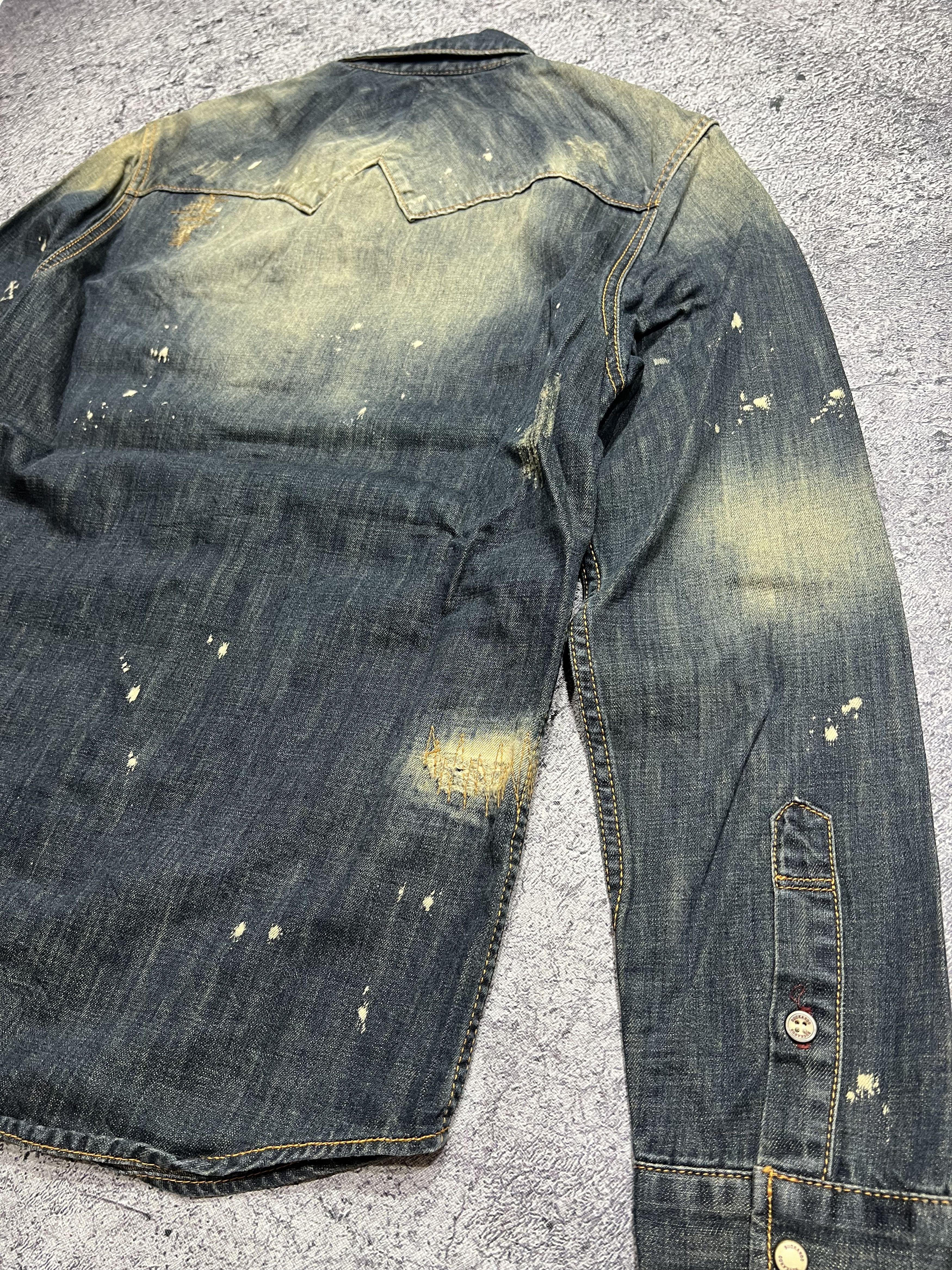 Japanese Brand 2000s Archival Buckaroo Hysteric Mudwash Shirt y2k Lgb Ifsix Size US M / EU 48-50 / 2 - 8 Thumbnail