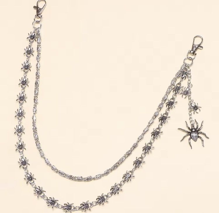 Jewelry Spider Biker Chain Wallet Chain Size ONE SIZE - 3 Thumbnail