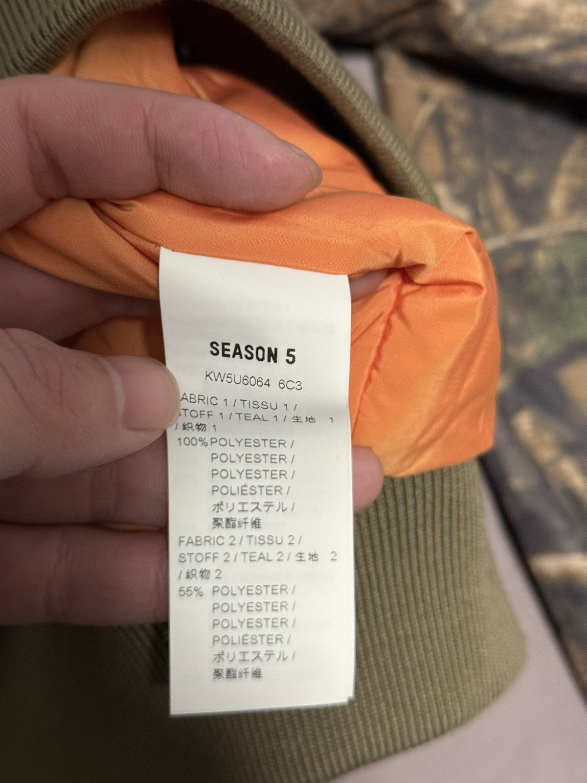 Yeezy Yeezy Season 5 double sided Tree Camo Fur ma-1 Bomber Jacket Size US S / EU 44-46 / 1 - 5 Thumbnail
