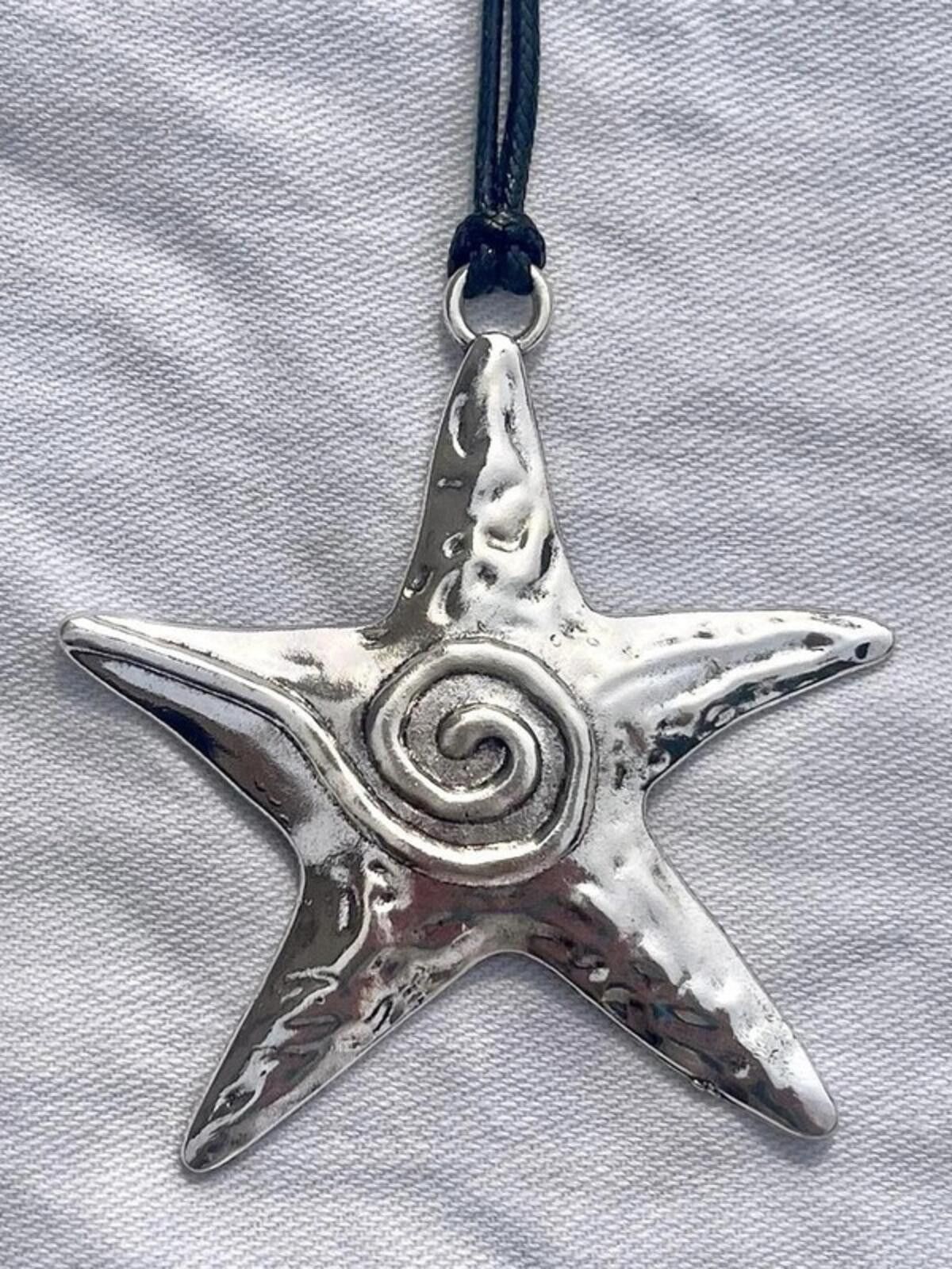 Other Silver plated star starfish shaped pendant necklace Size ONE SIZE - 1 Thumbnail