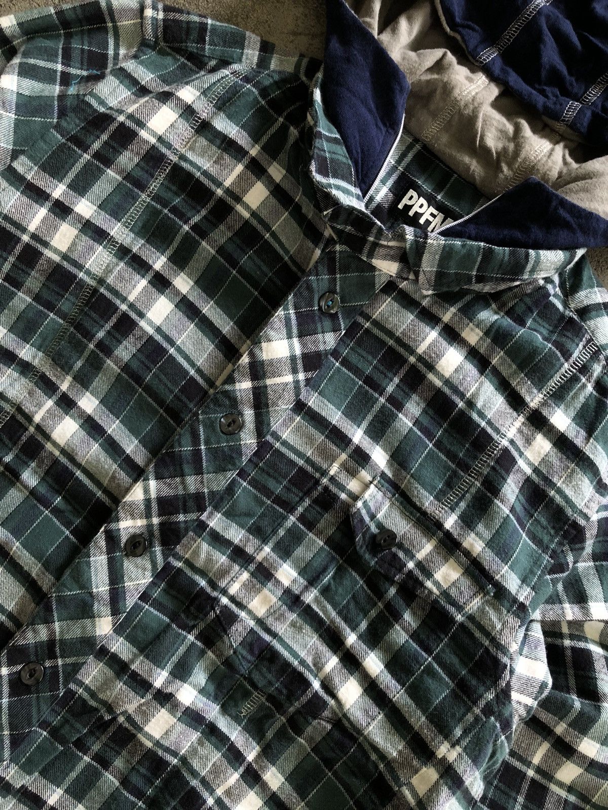 If Six Was Nine × Japanese Brand × PPFM JAPANESE PPFM DOUBLE LAYER PLAID SHIRT LGB STYLE Size US XL / EU 56 / 4 - 5 Thumbnail