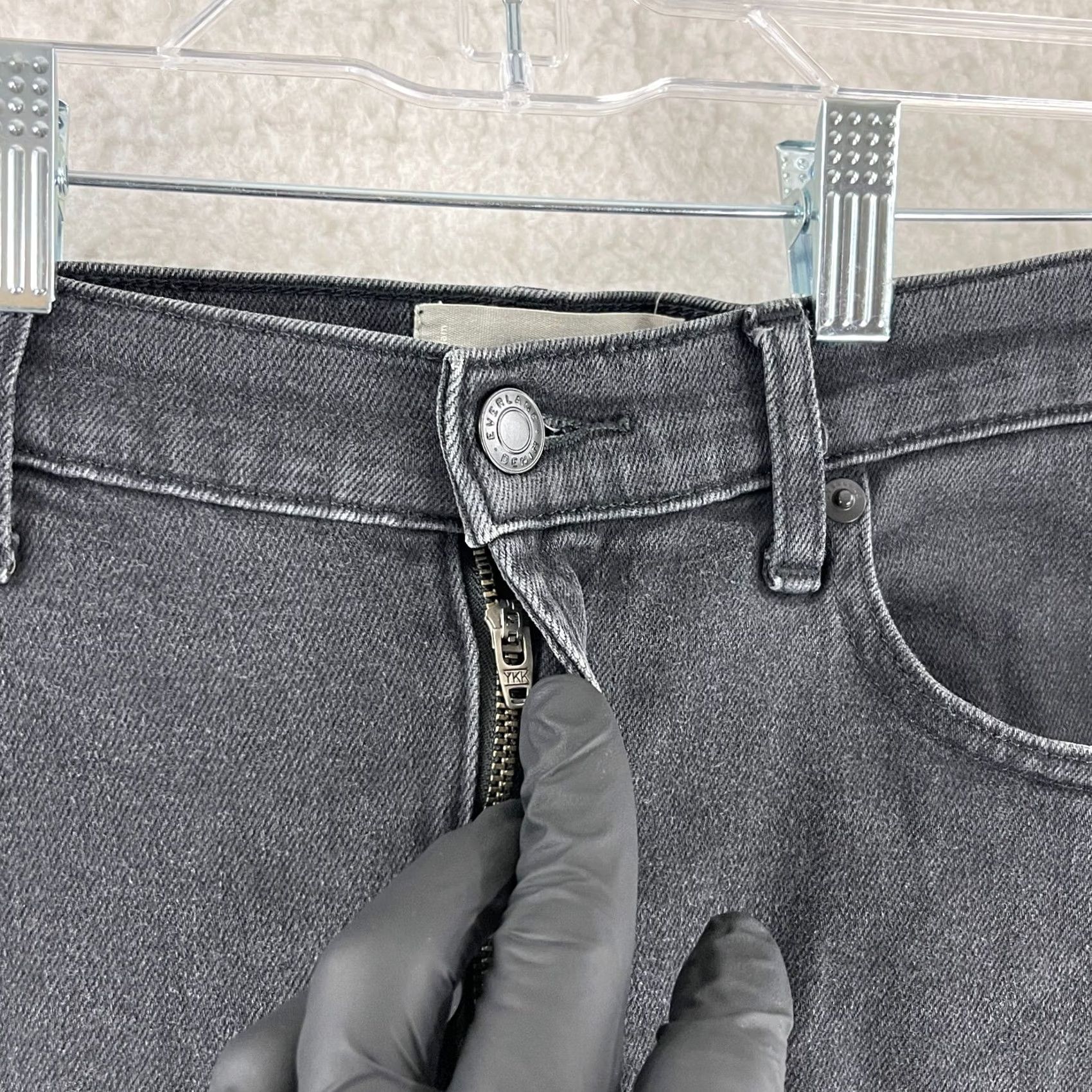 Everlane Everlane Jeans Womens 30 Black Denim Straight Leg Mid Rise Minimalist Casual Size 30" / US 8 / IT 44 - 5 Thumbnail