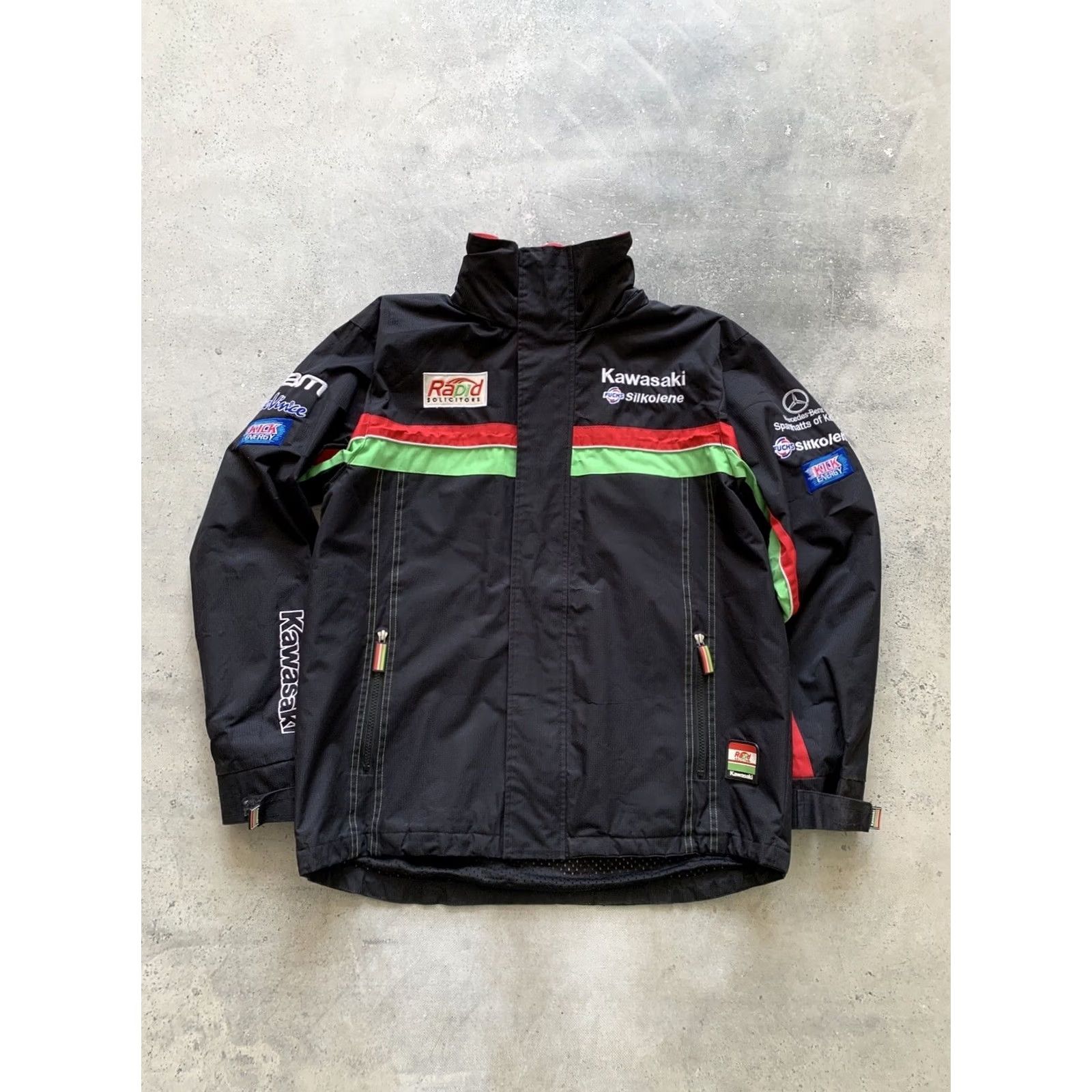 Vintage KAWASAKI Jacket Racing Windbreaker Black Men S Size US S / EU 44-46 / 1 - 2 Thumbnail