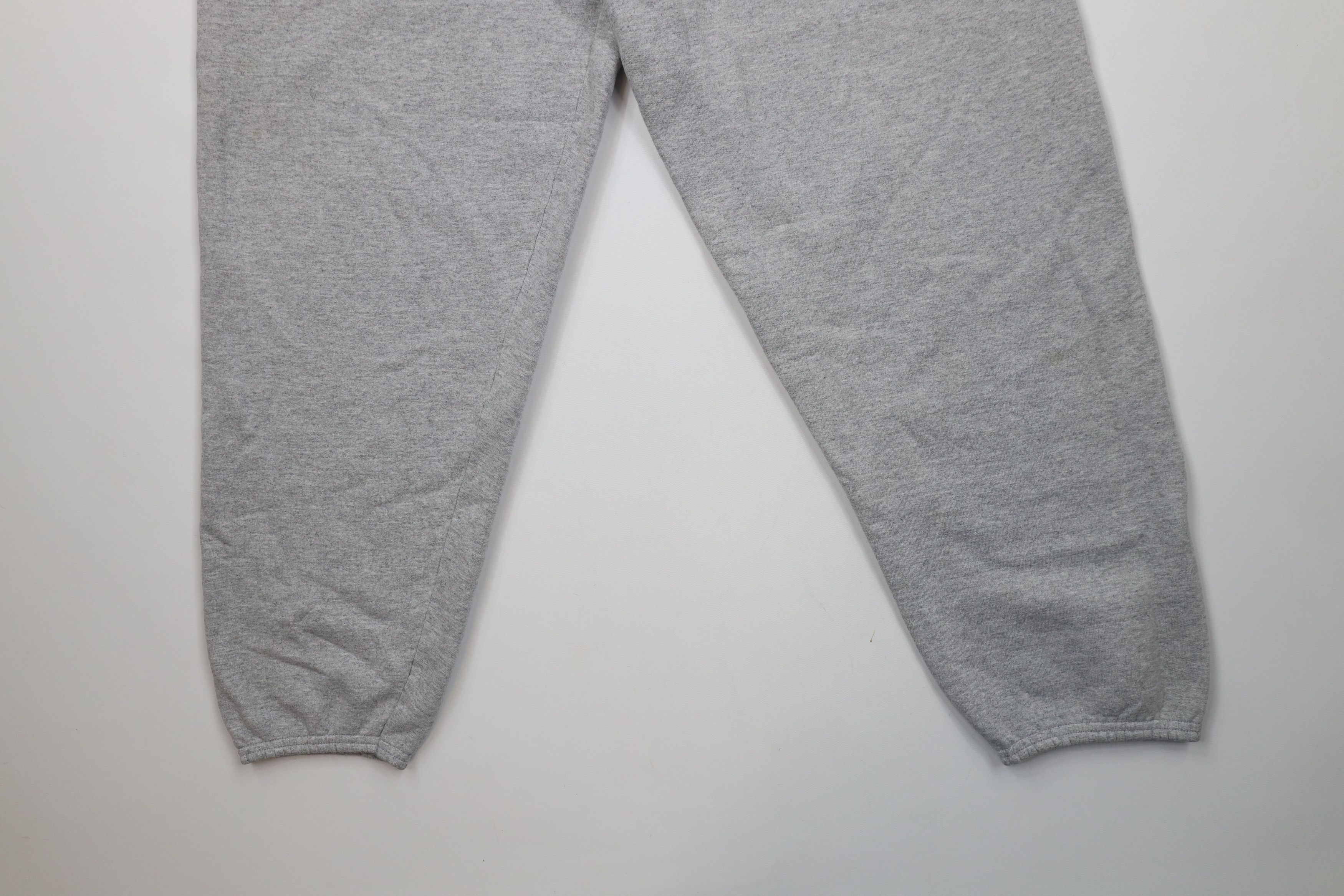 Starter × Vintage Vintage 90s Starter Blank Cuffed Sweatpants Joggers Gray Size US 34 / EU 50 - 4 Thumbnail
