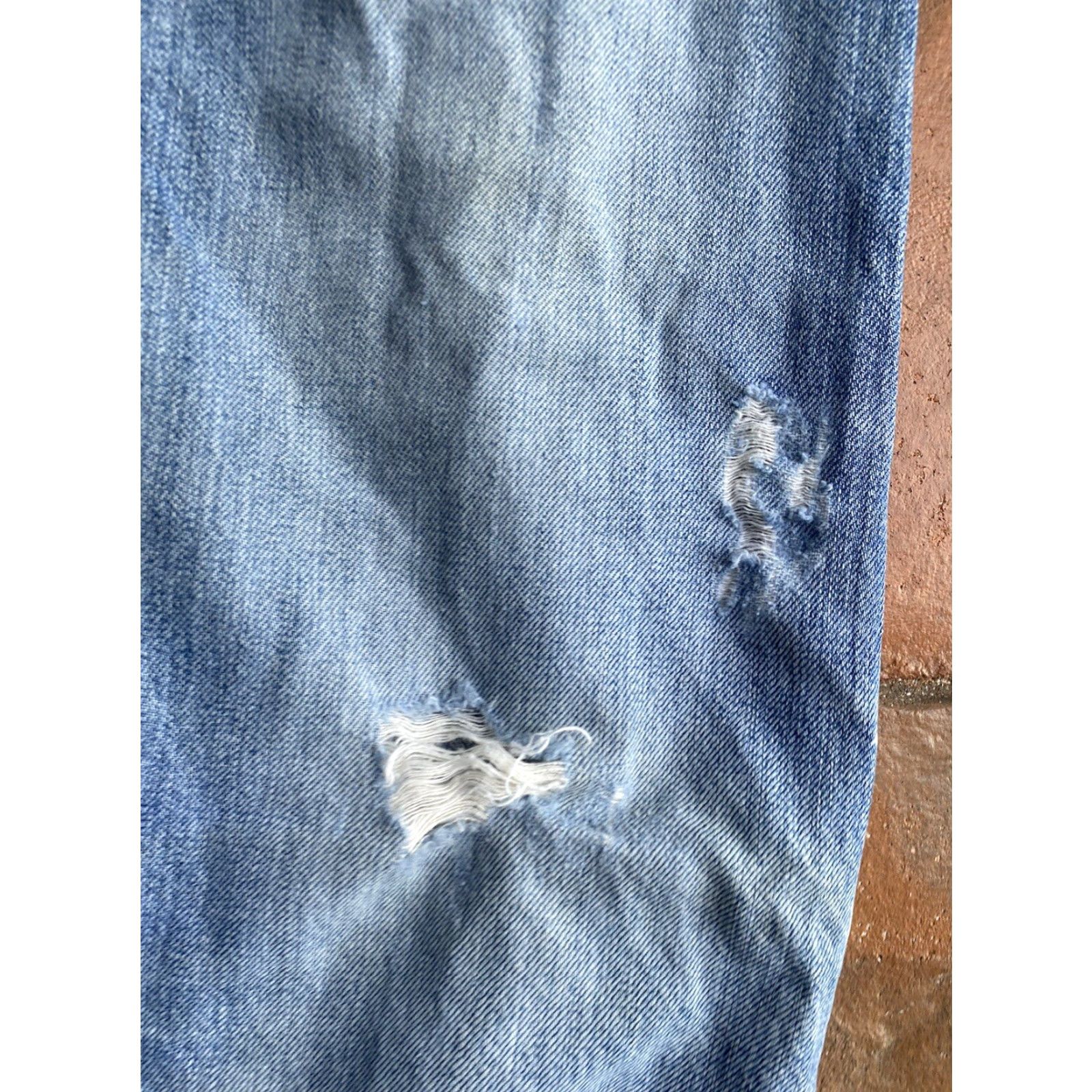 Vintage VINTAGE Bullhead Straight Leg Jeans Men 30x32 Blue 100% Cotton Distressed Grunge Emo 90s Hip Hop Size US 36 / EU 52 - 5 Thumbnail