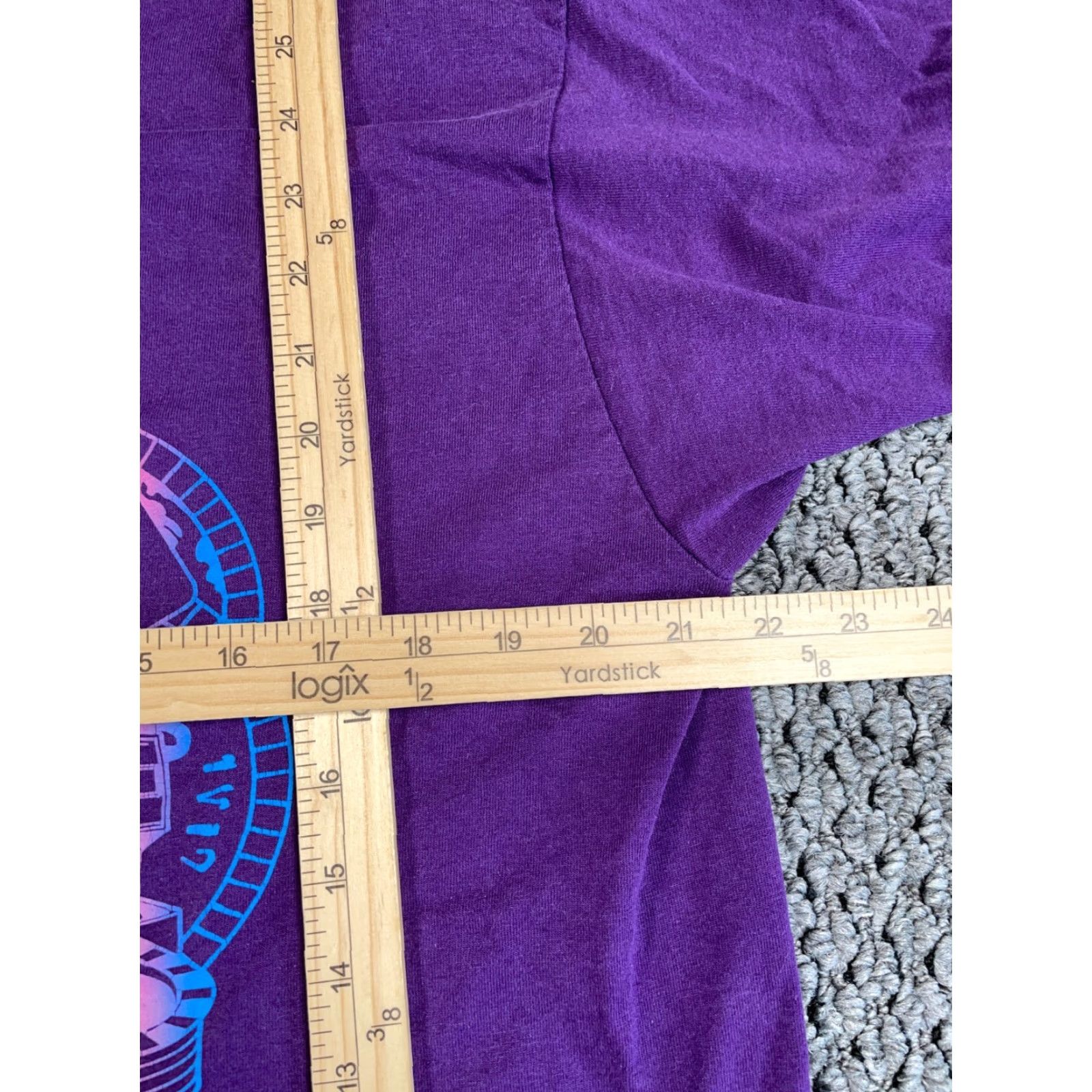 Vintage VTG Laughlin Nevada T-Shirt Mens XL Purple 50/50 Glitter Single Stitch Screen Stars 50/50 90s City Retro Graphic Print VINTAGE Size US XL / EU 56 / 4 - 6 Thumbnail