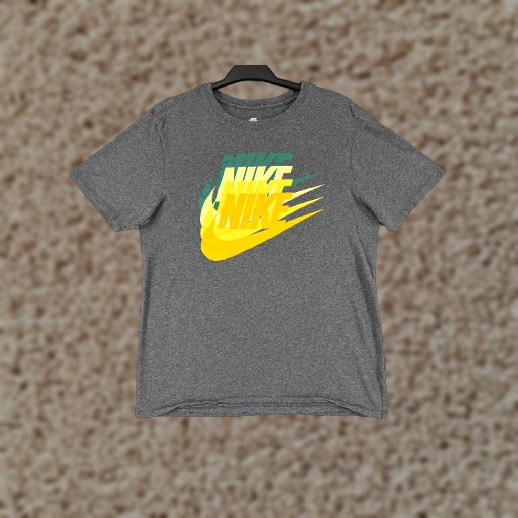 Nike Nike Shirt Mens M Gray Swoosh Retro Logo 100% Cotton Short Sleeve Crew Neck T-Shirt Mens Logo Retro 90s Sportswear Size US M / EU 48-50 / 2 - 1 Thumbnail