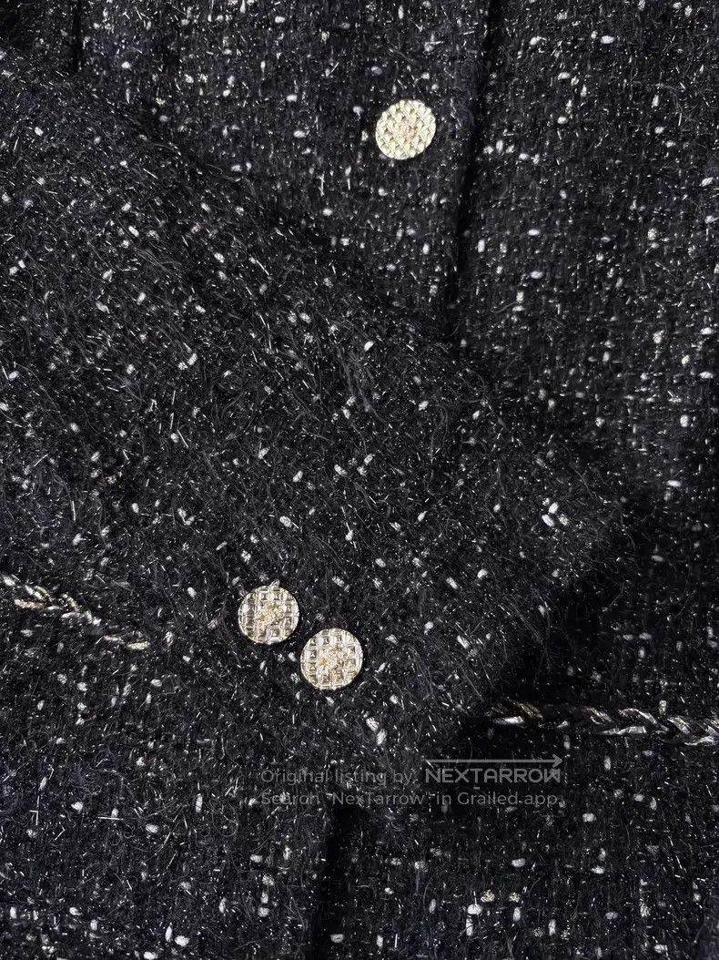 Chanel Chanel 22A black double C diamond buckle fine flash soft t Size XXS / US 00 / IT 34 - 3 Thumbnail