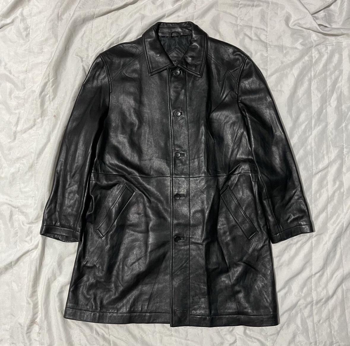 Balenciaga Balenciaga Leather Coat Size US L / EU 52-54 / 3 - 1 Thumbnail