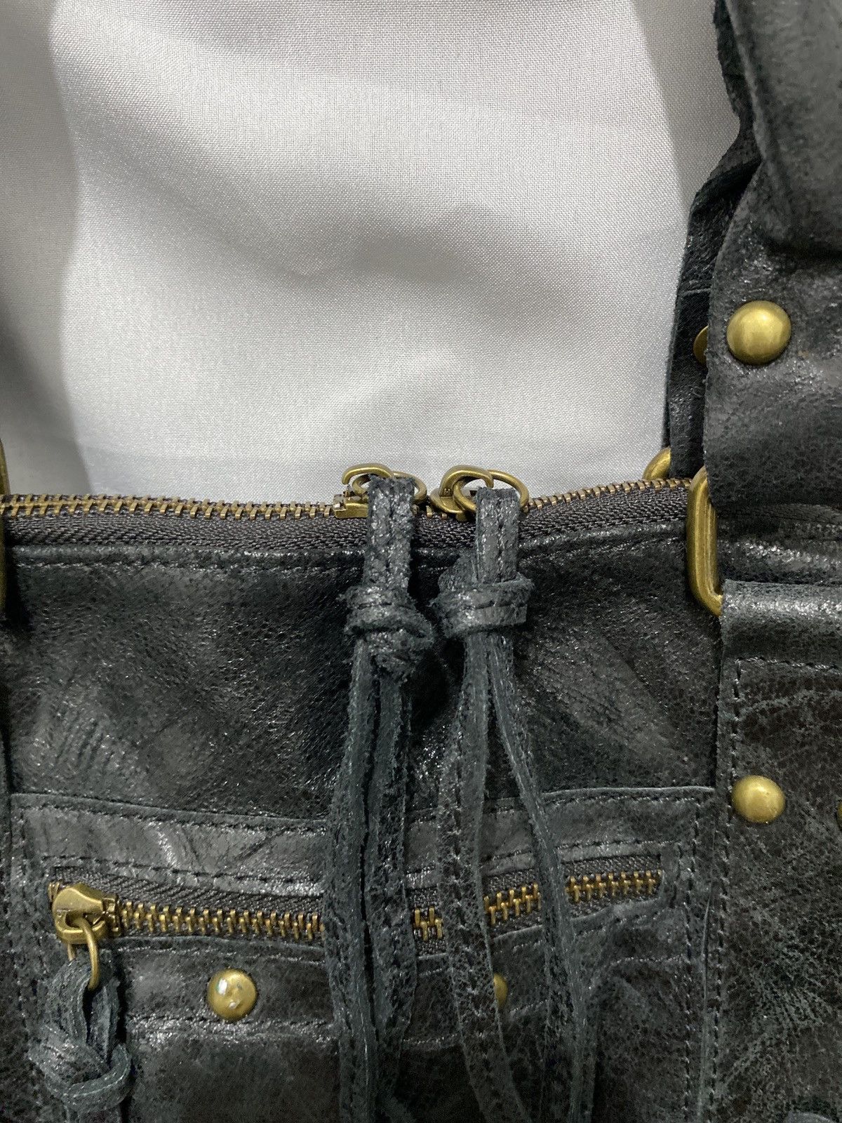 5351 POUR LES HOMMES Vintage Leather City Bag Shoulder Bag Size ONE SIZE - 4 Thumbnail