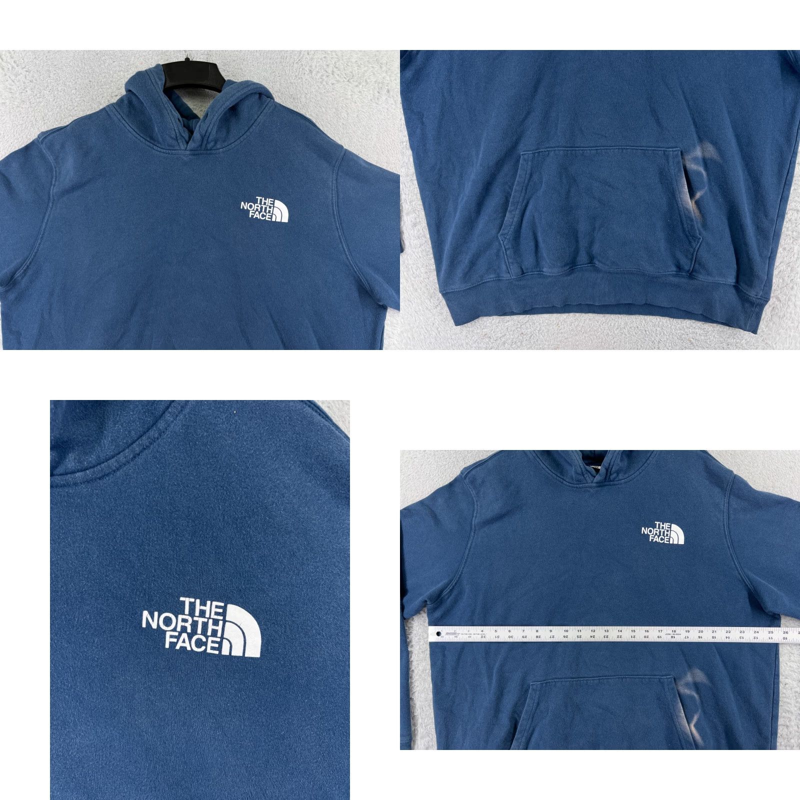 The North Face The North Face Hoodie Men XL Blue Cotton Blend Jersey Pullover Read – Logo, Pockets, Crew Neck, Drawstring? Size US XL / EU 56 / 4 - 8 Thumbnail