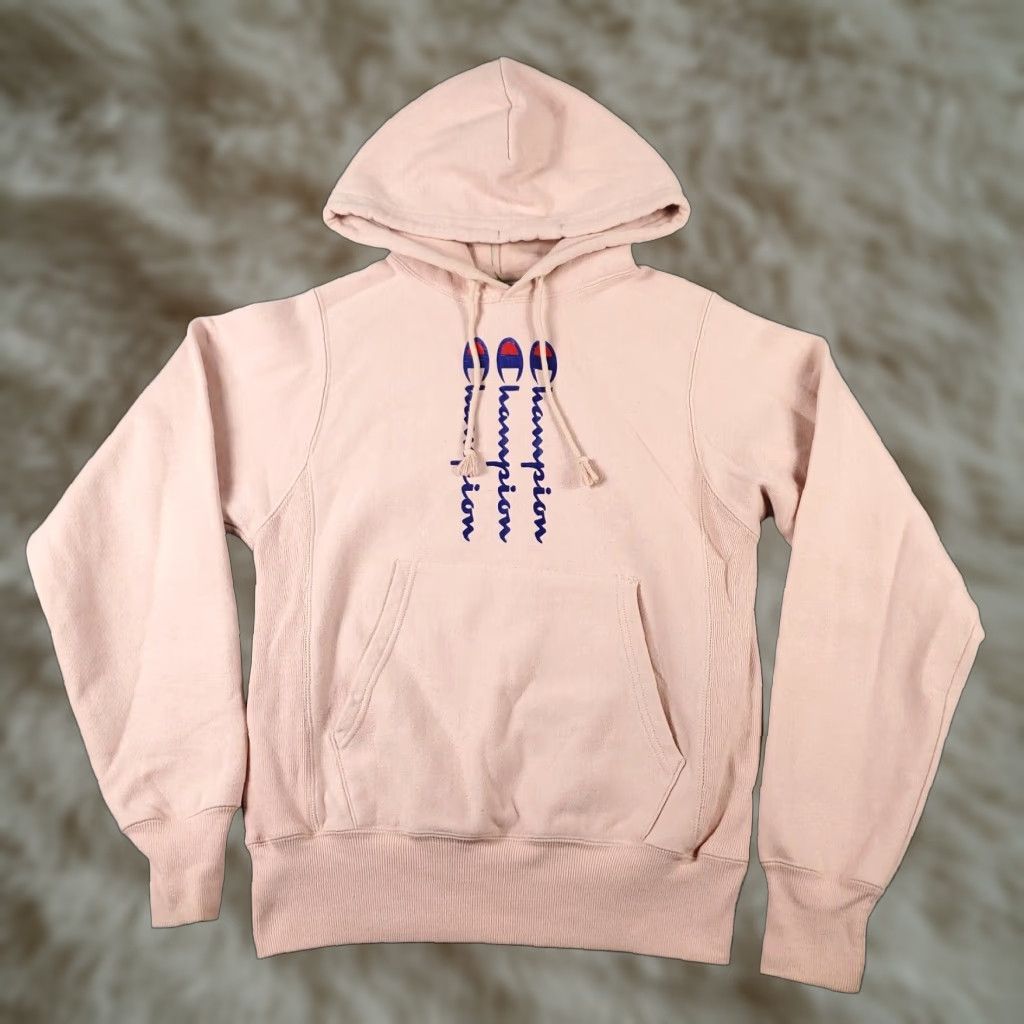 Champion Champion Pink Reverse Weave Hoodie Sweatshirt Womens XS Pullover Size XS / US 0-2 / IT 36-38 - 1 Thumbnail