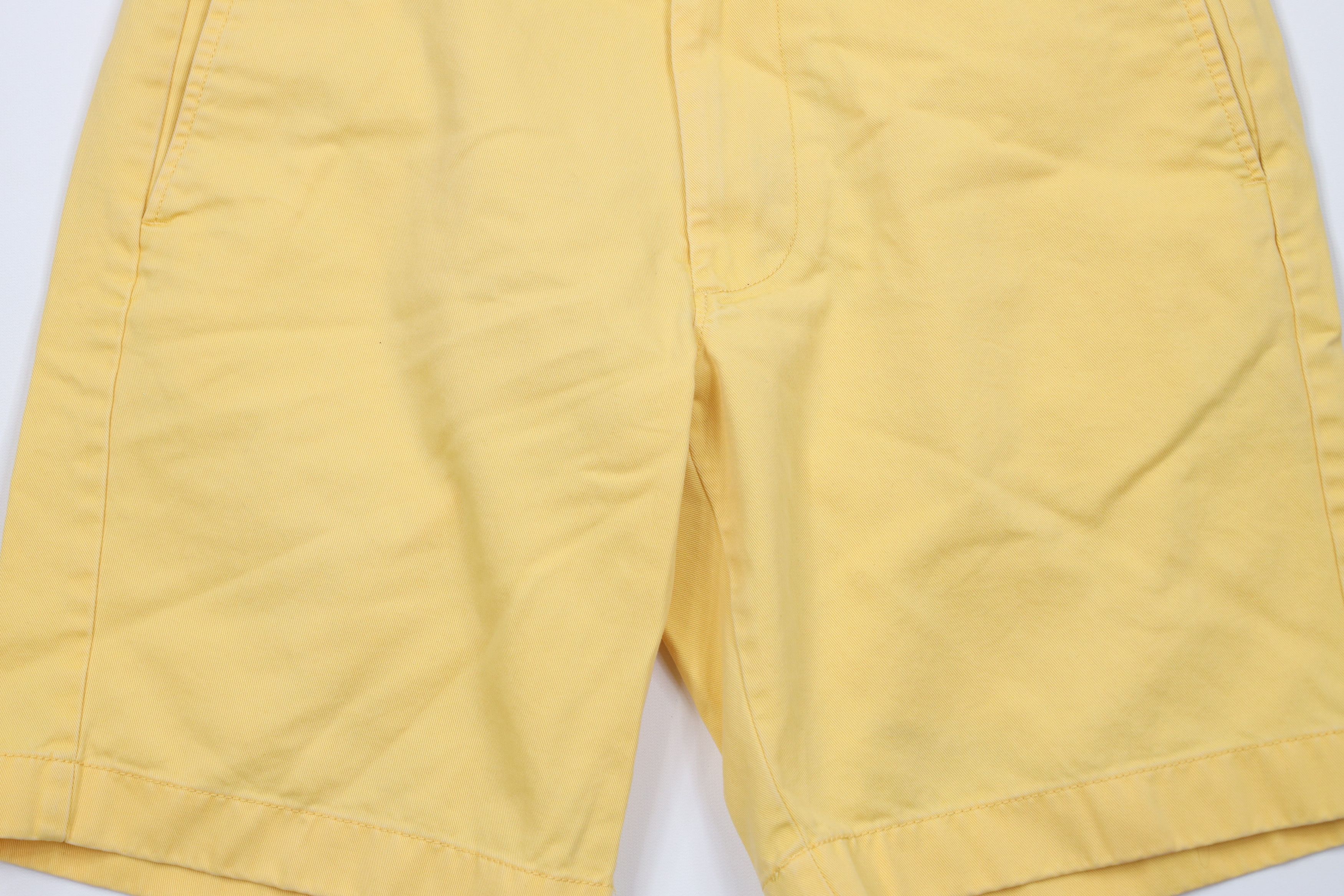 J.Crew Vintage 90s Y2K J Crew Above Knee Chino Shorts Yellow Cotton Size US 32 / EU 48 - 3 Thumbnail