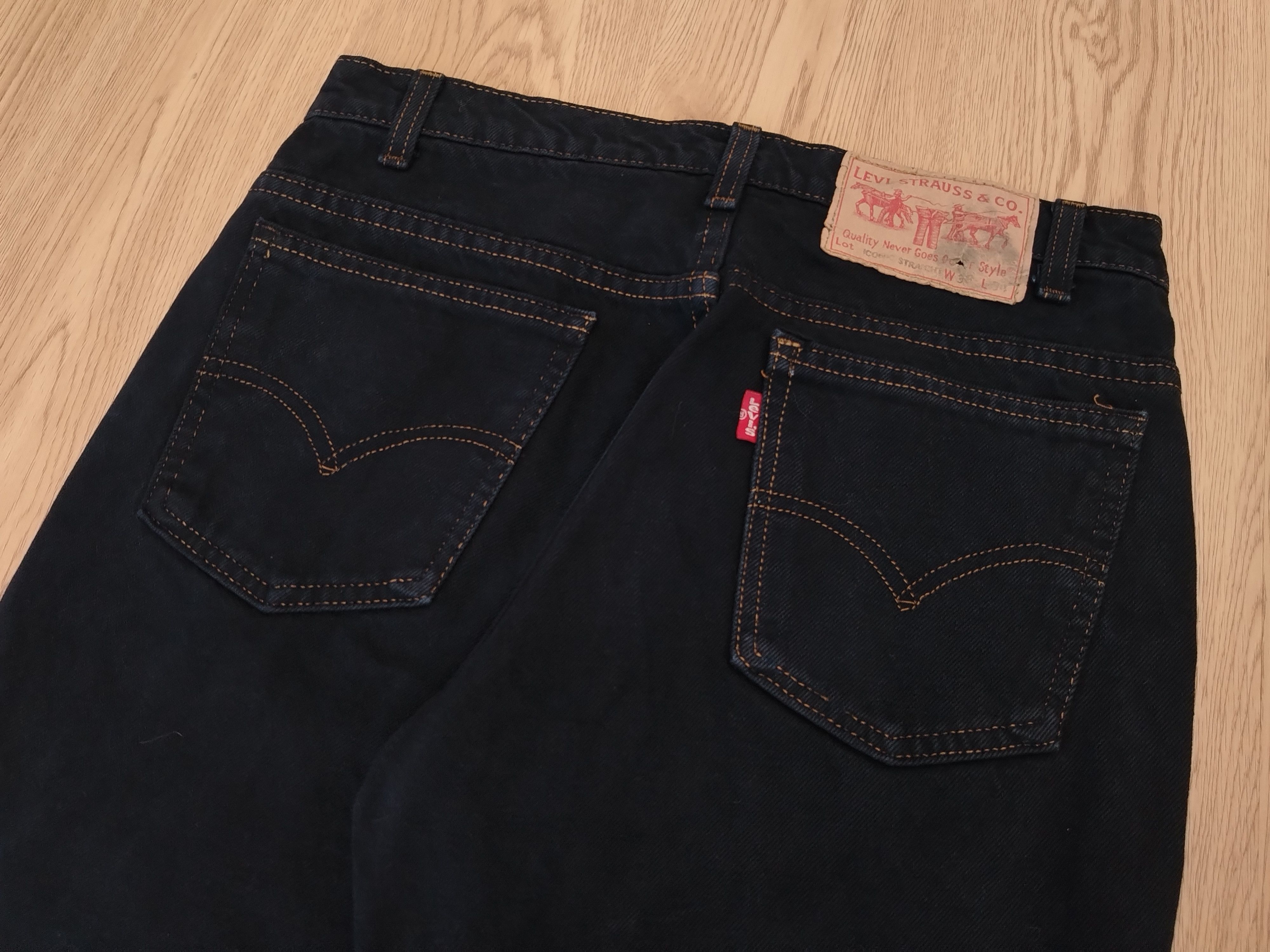 Levi's Levis 517 Jeans Bootcut Super Black USA Size US 31 - 18 Thumbnail