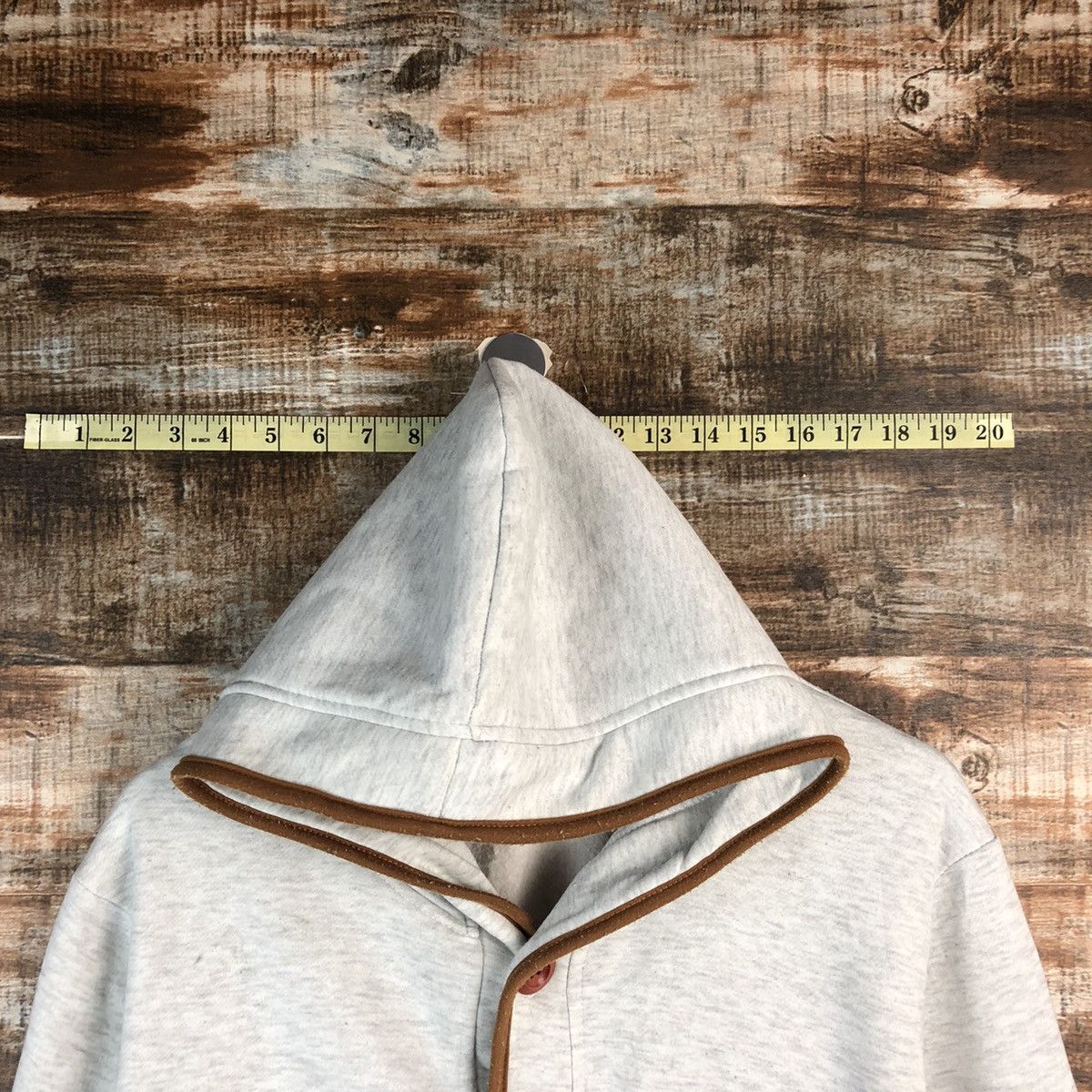 Japanese Brand Shengbangdi Grey Hoodie #1932 Size L / US 10 / IT 46 - 4 Thumbnail