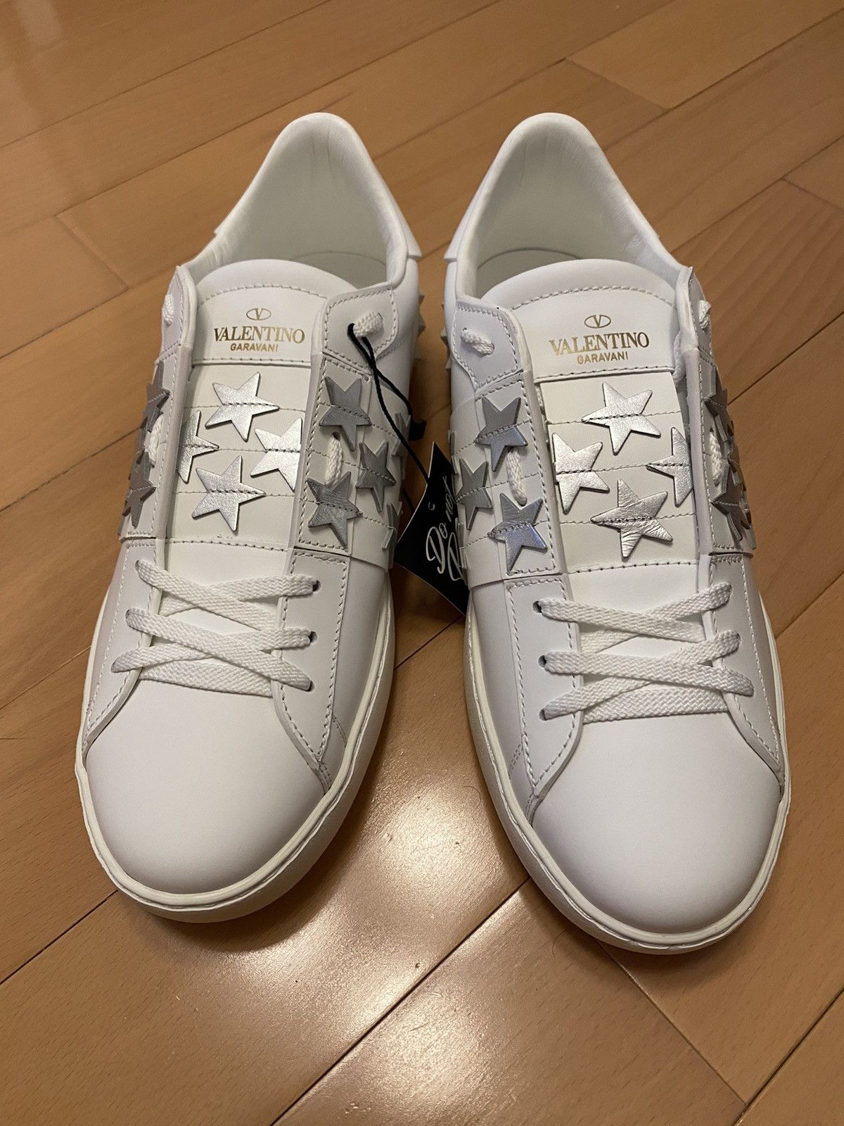 Valentino Valentino Garavani white and silver stars open sneakers 41 Size US 8 / EU 41 - 4 Thumbnail