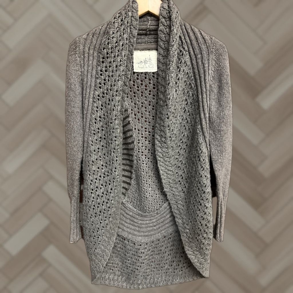 Anthropologie Anthropologie Angel of the North Knit Cardigan Small Brown Womens Size S / US 4 / IT 40 - 1 Thumbnail