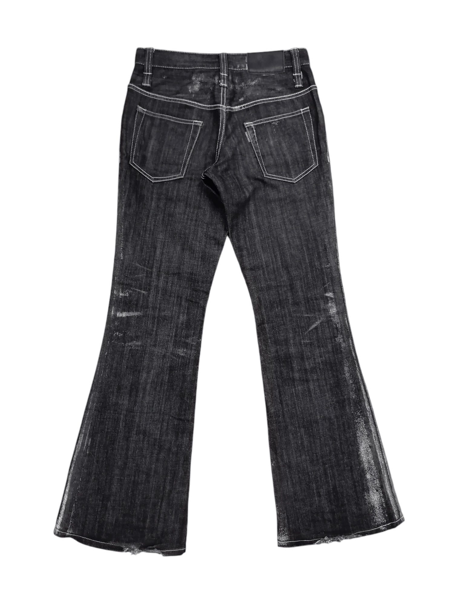 Japanese Brand × Tornado Mart Flare Jeans Splattered Tornado Mart Denim Pants Size US 28 / EU 44 - 2 Thumbnail