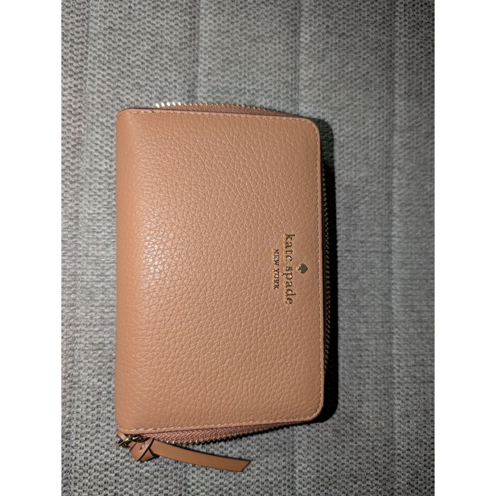 Kate Spade kate spade Pebbled Zip-Around Wallet in Brown Size ONE SIZE - 2 Thumbnail