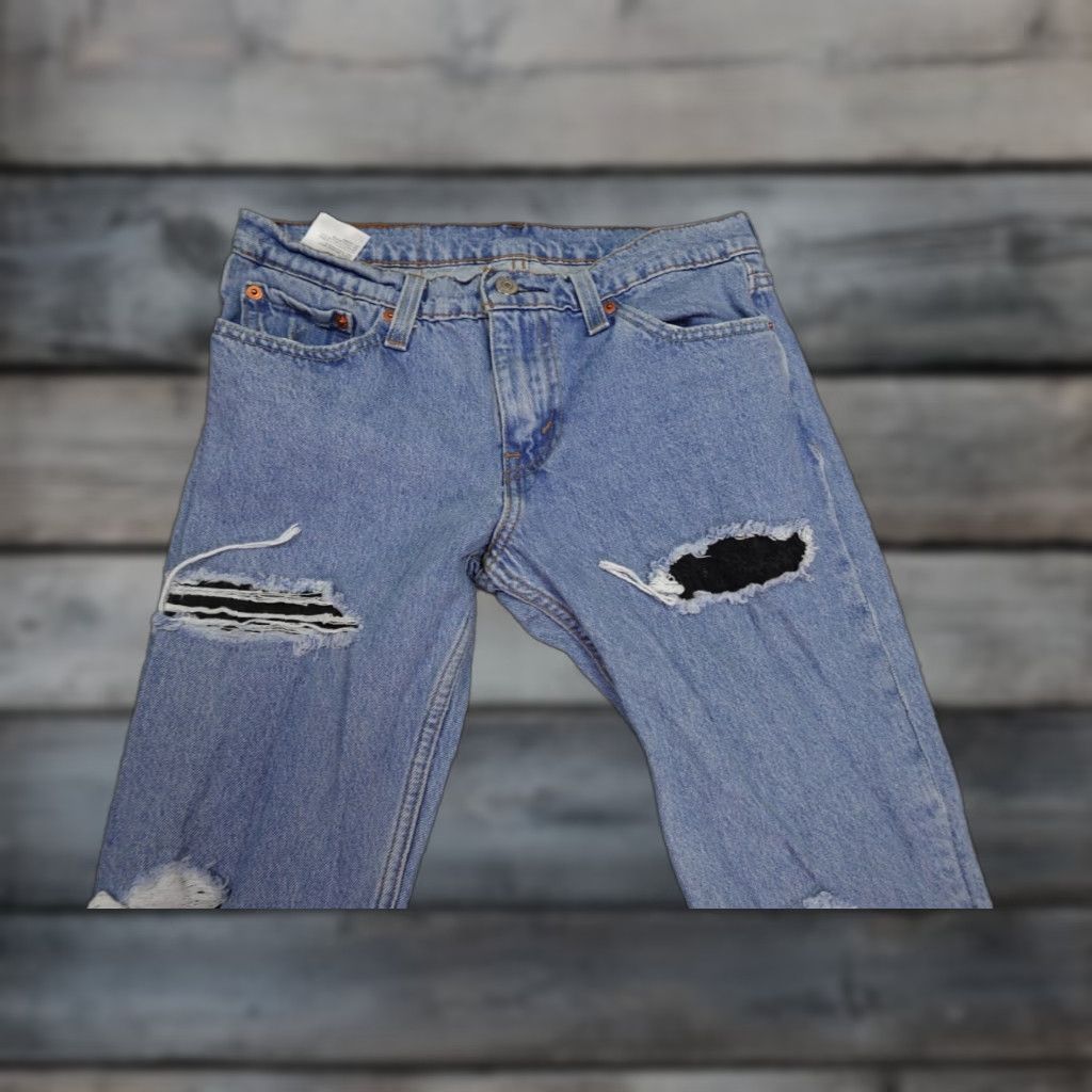 Levi's Levi's 511 Jeans Men's 30x30 Blue Slim Fit Light Wash denim Zip 5-Pocket USA Model Levi's 500 Series Slimming Crew Mens Size US 30 / EU 46 - 1 Thumbnail