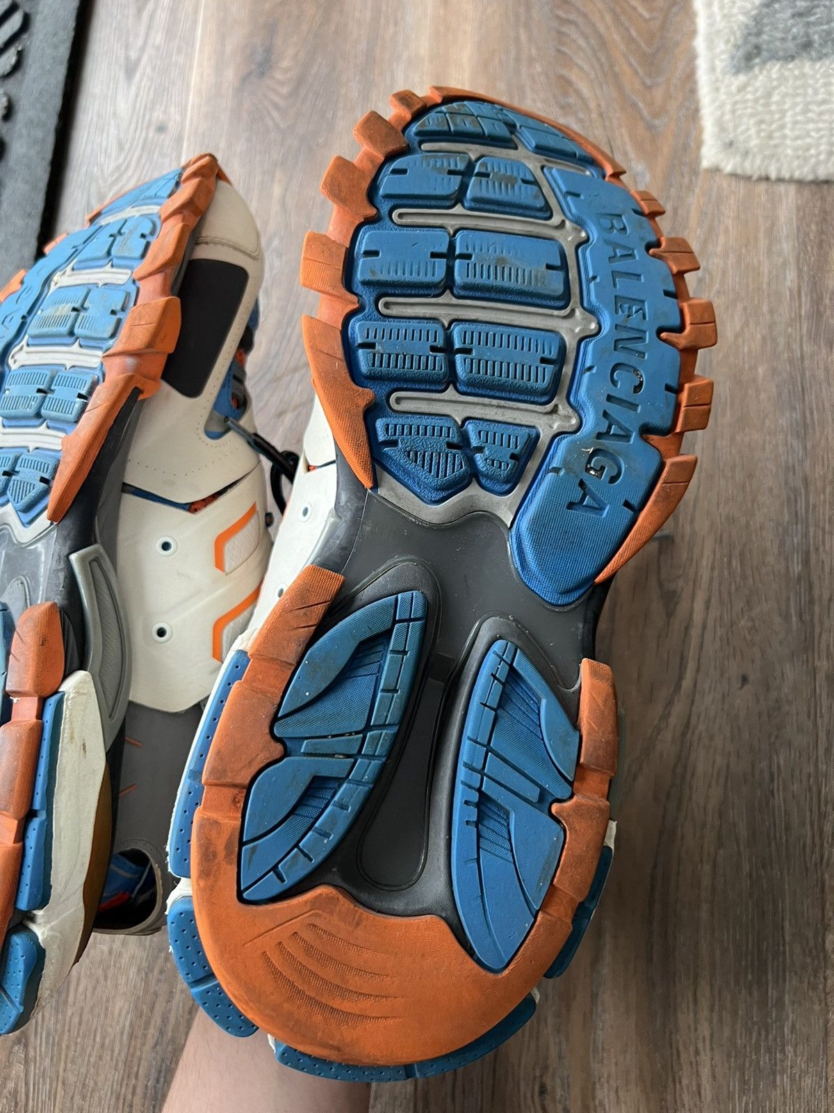 Balenciaga Balenciaga Track Trainer blue orange size 11 EU 44 Size US 11 / EU 44 - 10 Thumbnail