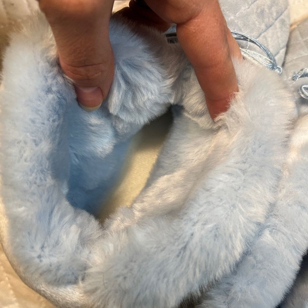 The Unbranded Brand NEW VINTAGE Quilted Ankle Slippers Women's XL 9.5-10.5 Blue Size US 10 / IT 40 - 7 Thumbnail