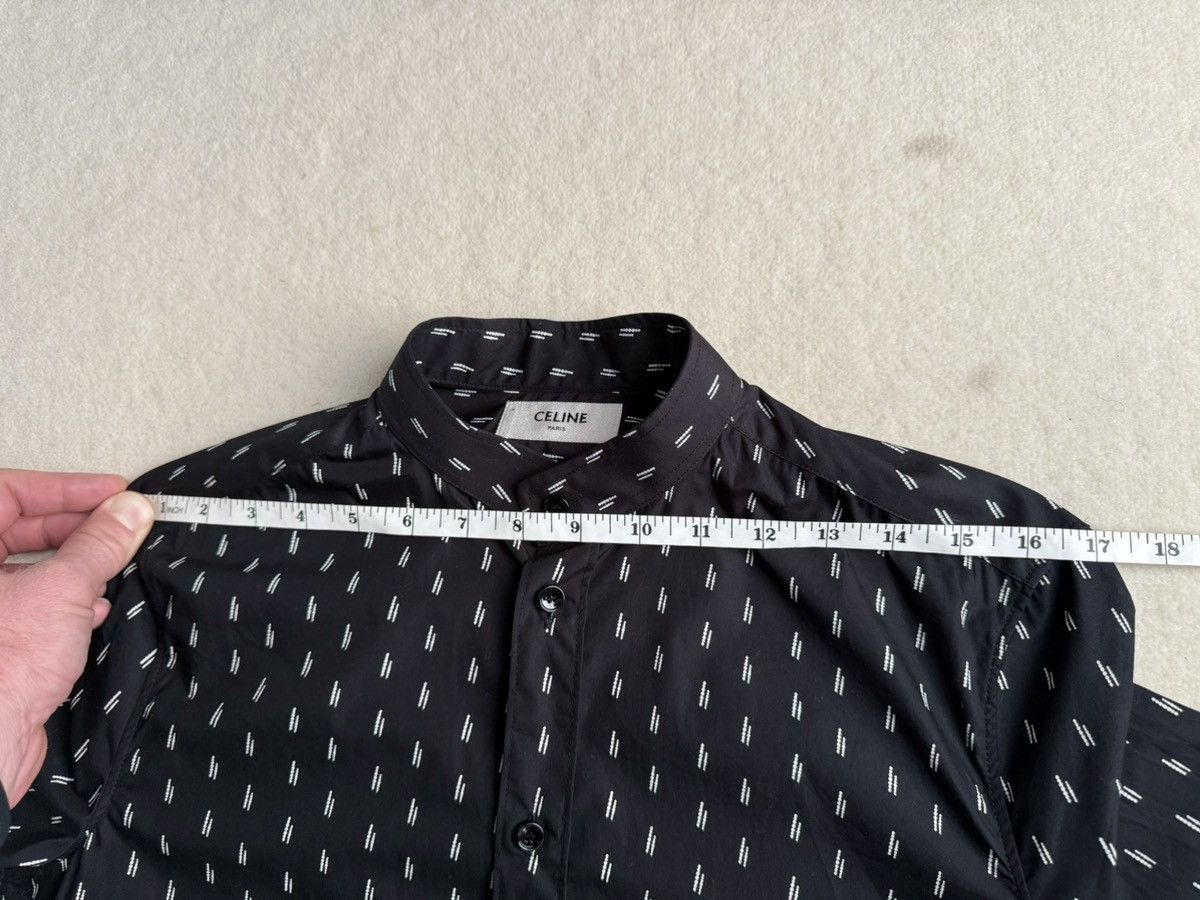 Celine SS19 Celine stand up collar black shirt Hedi Slimane 37 BNWT Size US S / EU 44-46 / 1 - 5 Thumbnail