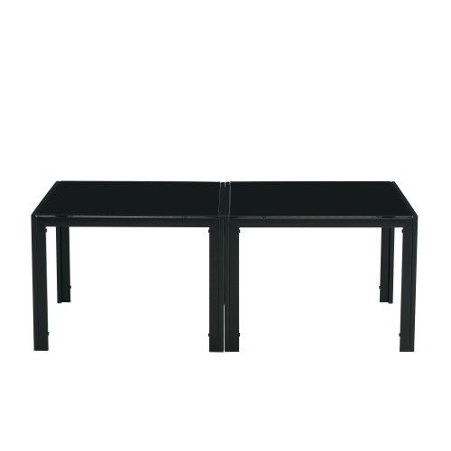 Designer × Homemade Coffee Table Set of 2, Square Modern Table with Tempered Gla Size US L / EU 52-54 / 3 - 2 Thumbnail