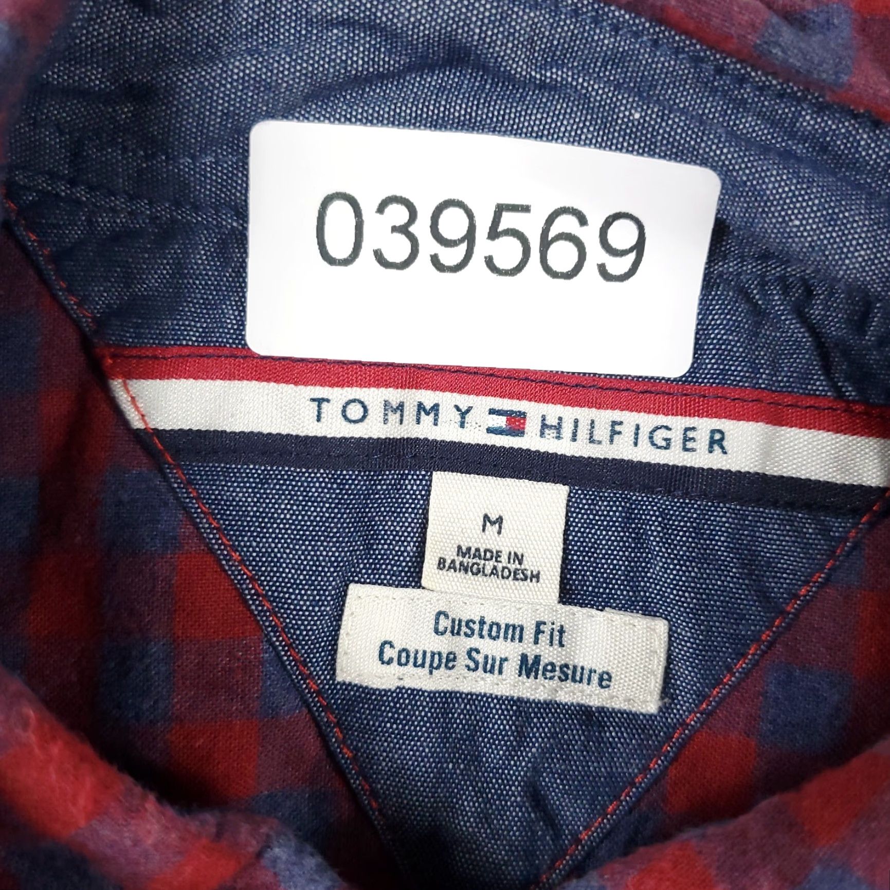 Tommy Hilfiger Tommy Hilfiger Check Shirt Mens Medium Red Casual Button-Up Long Sleeve Size US M / EU 48-50 / 2 - 7 Thumbnail