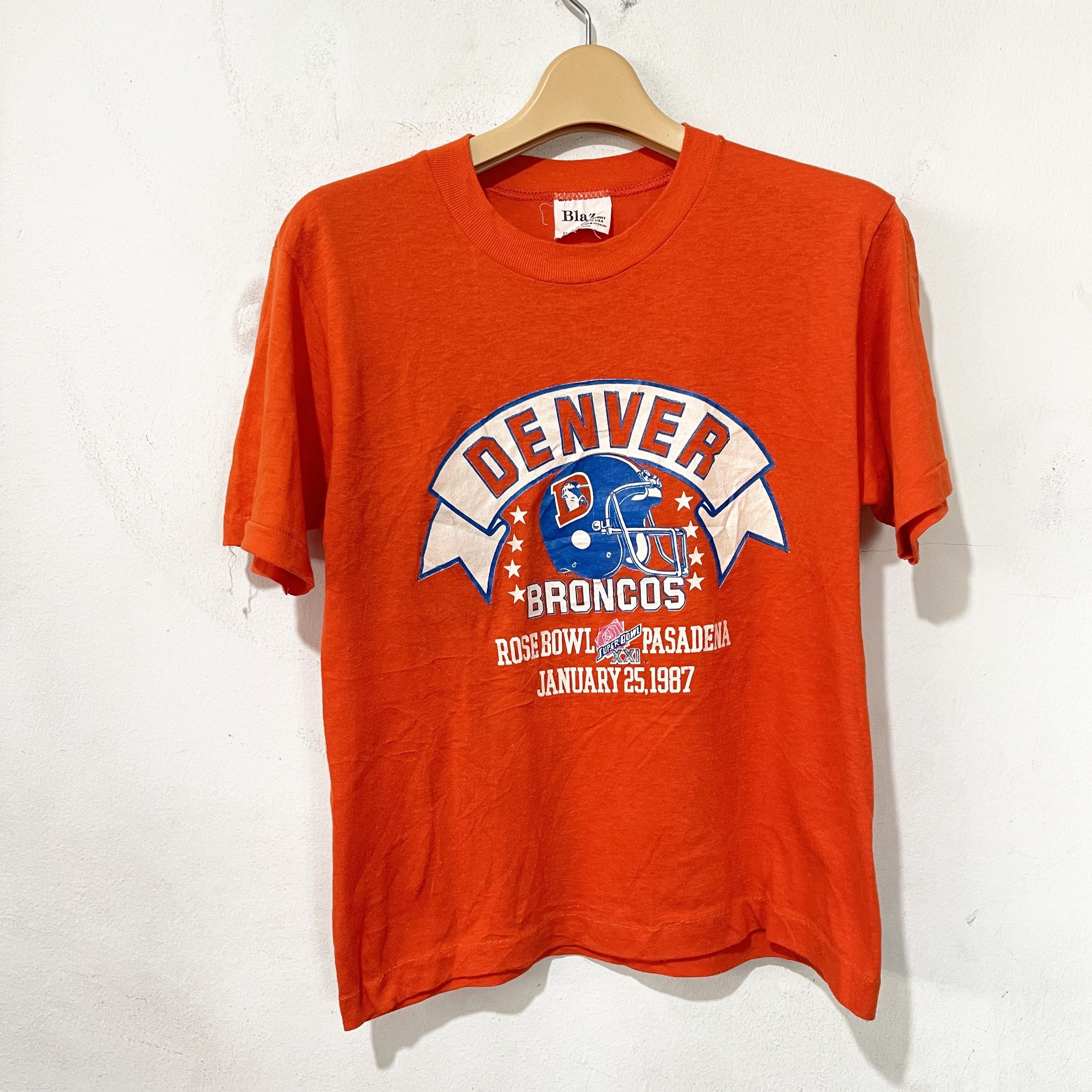 NFL Vintage 1987 Denver Broncos T-Shirt Size US XXS / EU 40 - 1 Thumbnail