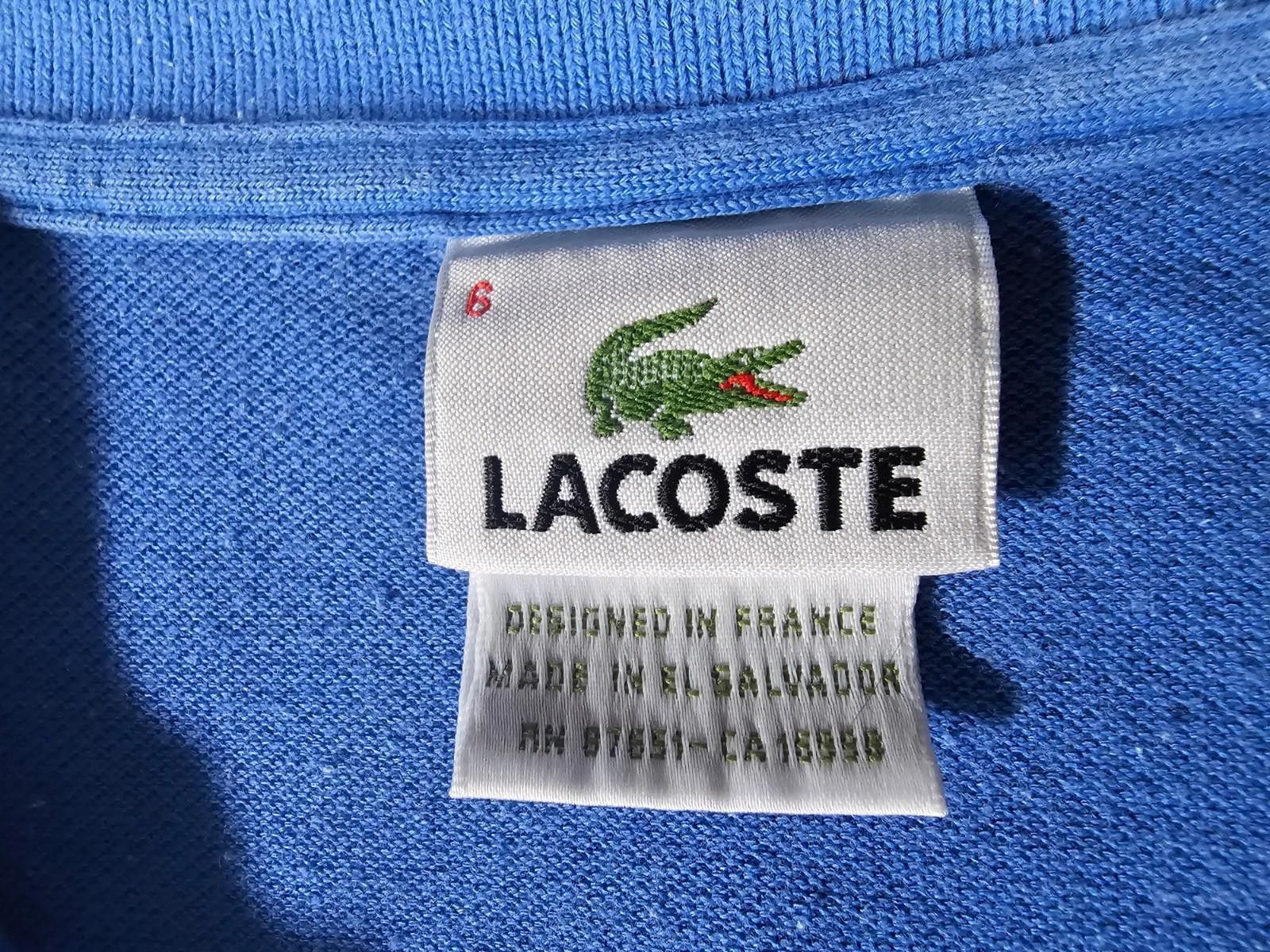 Lacoste Lacoste Sz 6 Blue Polo Made In FRANCE Logo Size US M / EU 48-50 / 2 - 3 Thumbnail