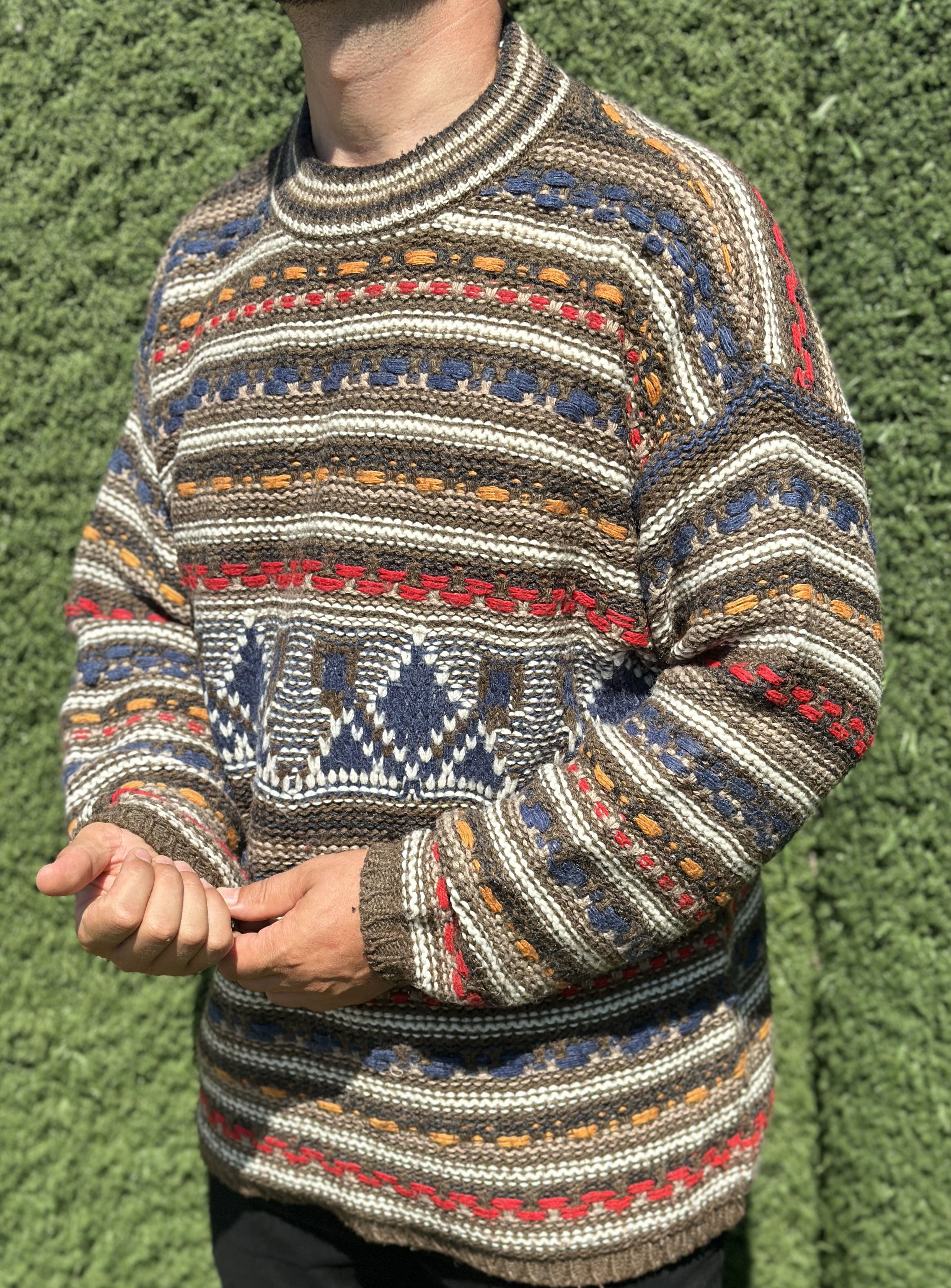 Missoni Vintage 1993 Missoni Sport Rainbow Pullover Cosby Size XL Size US XL / EU 56 / 4 - 6 Thumbnail